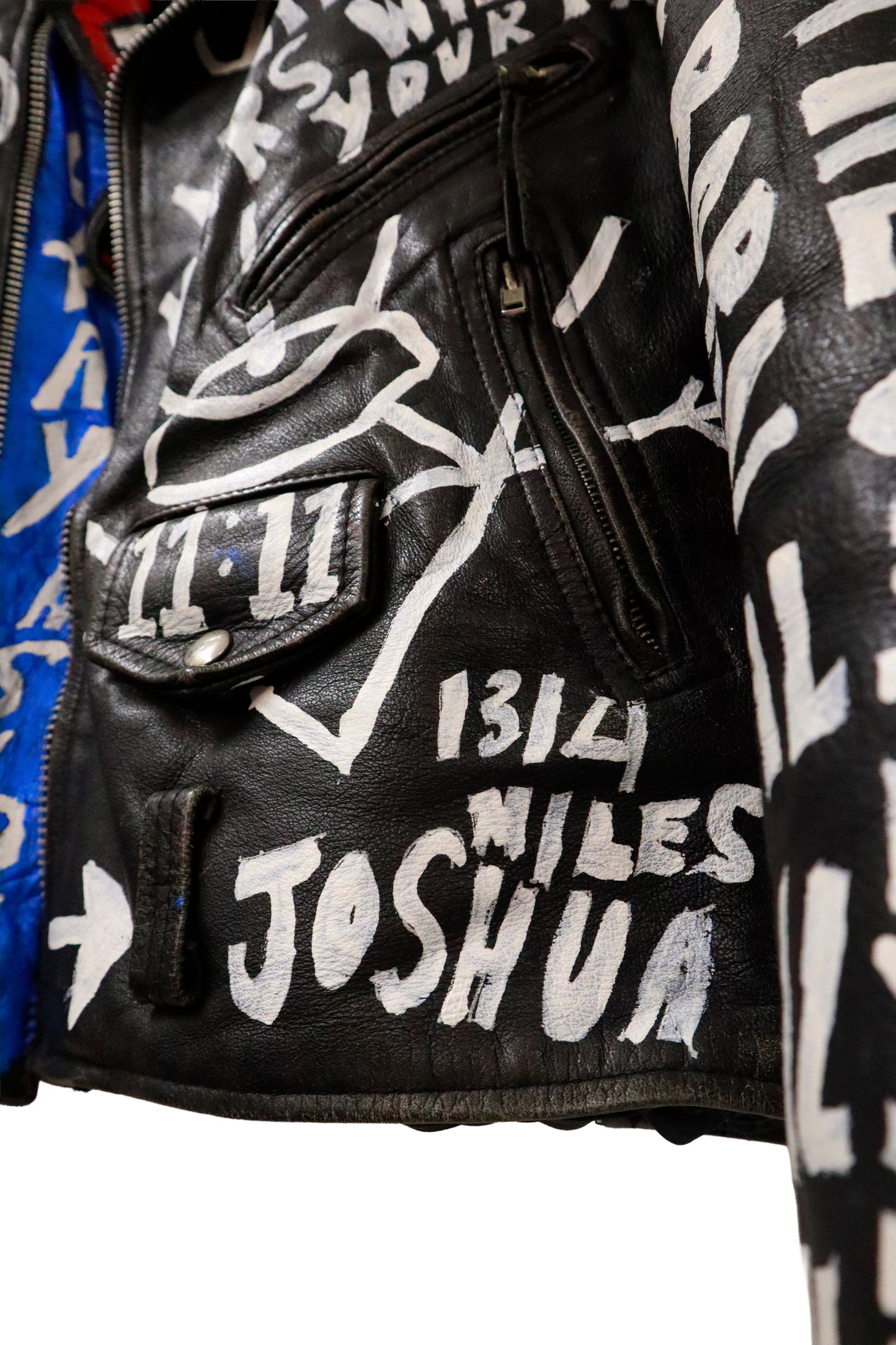 80’s leather riders jacket / NV-［2601-044］