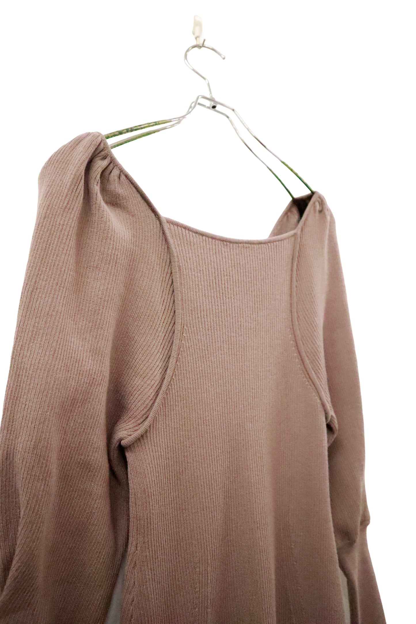 rib knit dress / U-［2601-040］