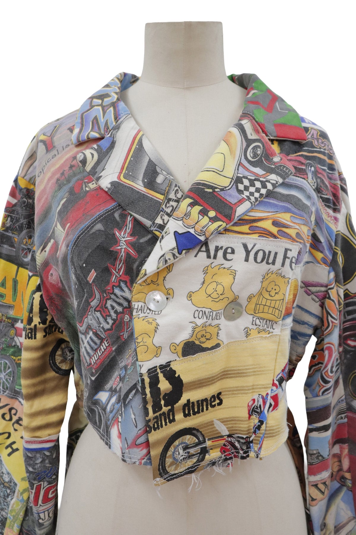 patchwork jacket/RM-［2608-095］