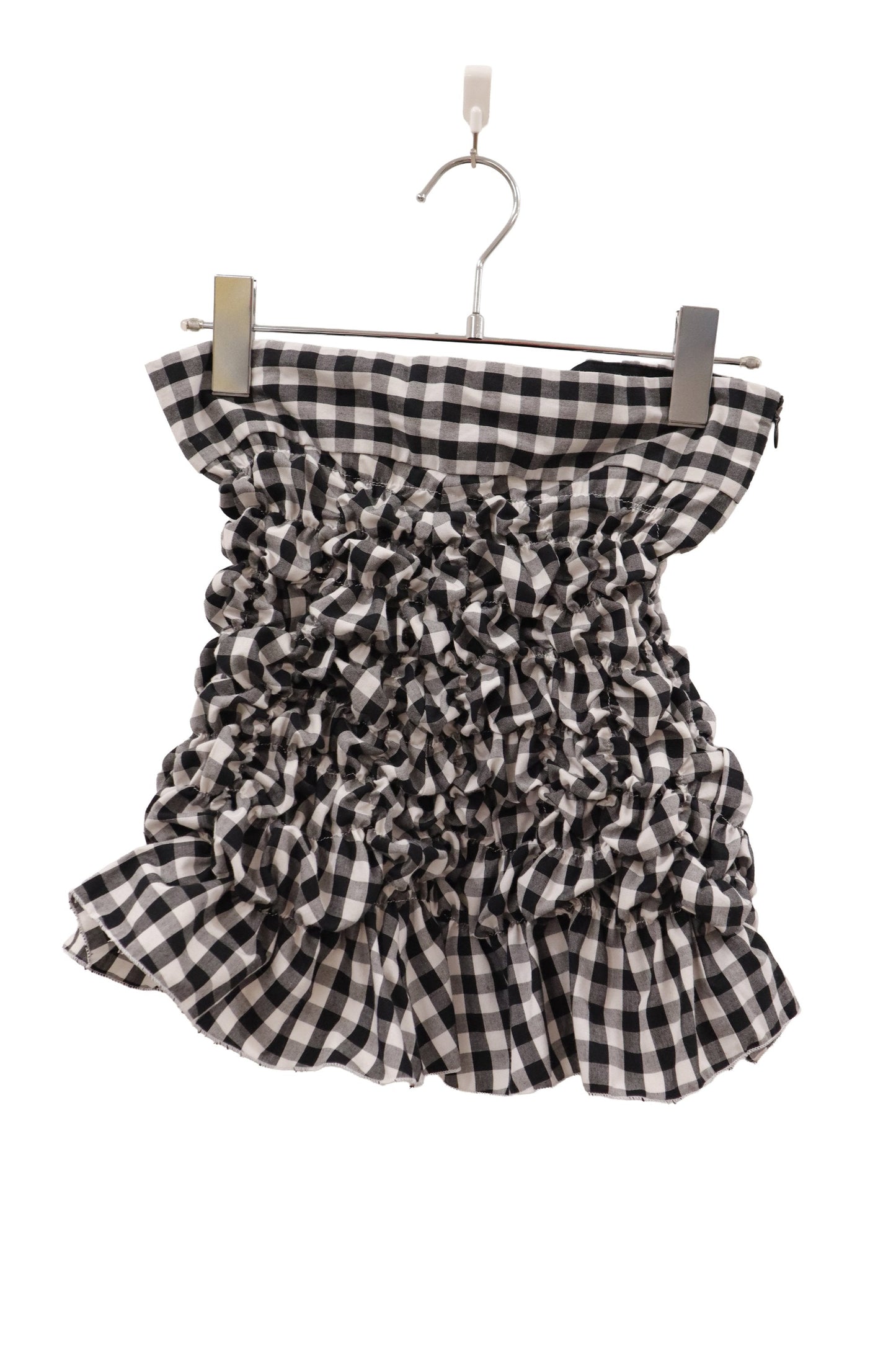 gingham skirt/KUSHA KUSHA PLAN/RM-［2607-053］