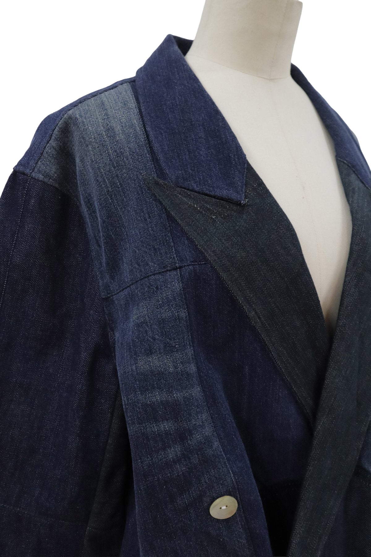 patchwork denim jacket/RM-［2608-096］