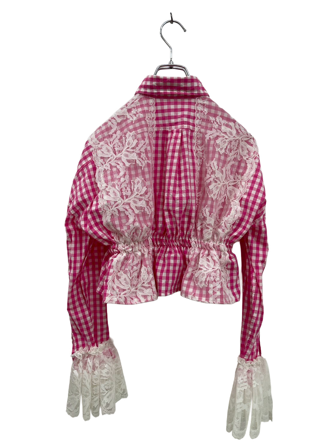 Gingham Lace Shirts　ギンガムチェックレースシャツ RM-［2507-137］