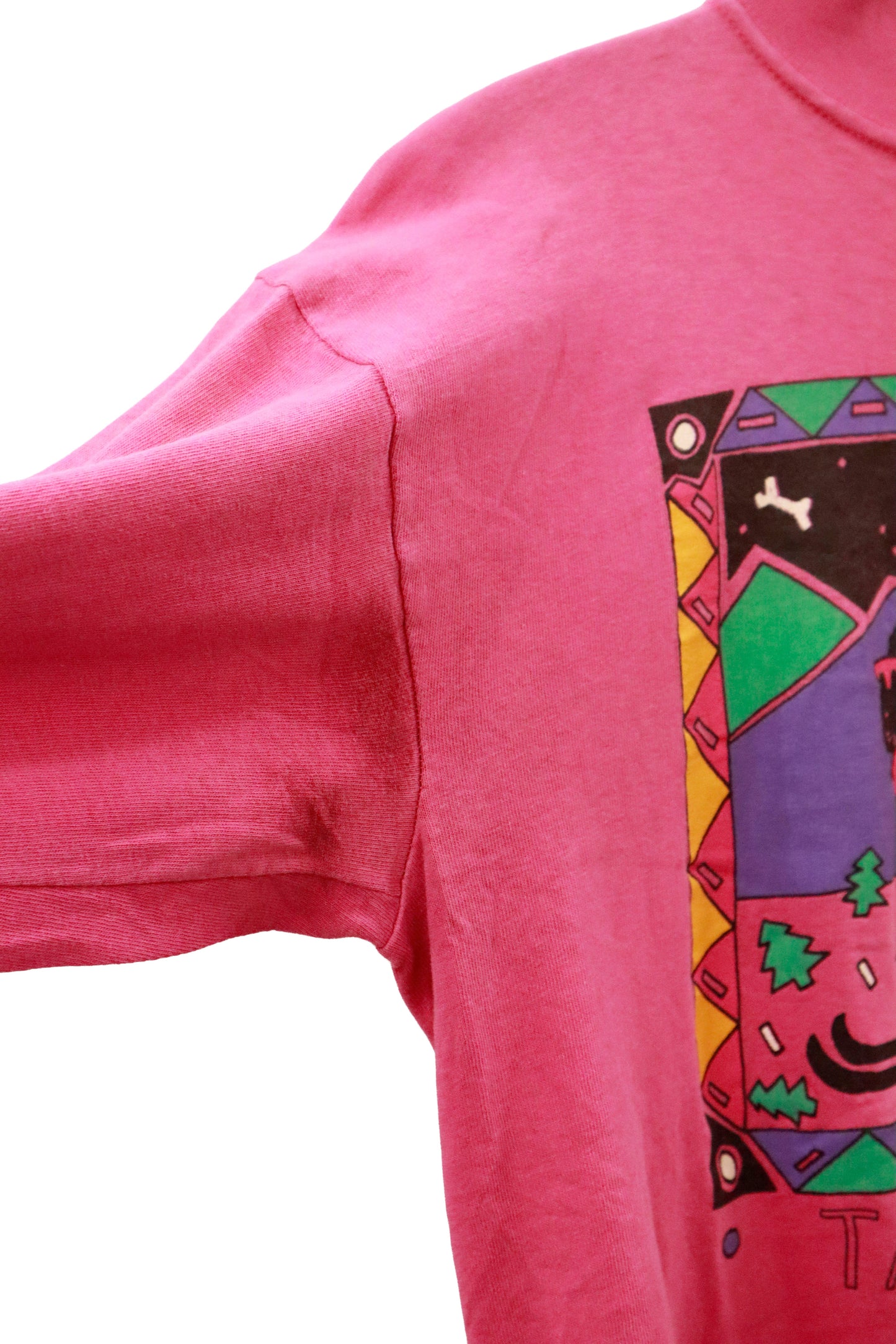90's BEER dog mock neck L/S Tee /NV-［2601-045］