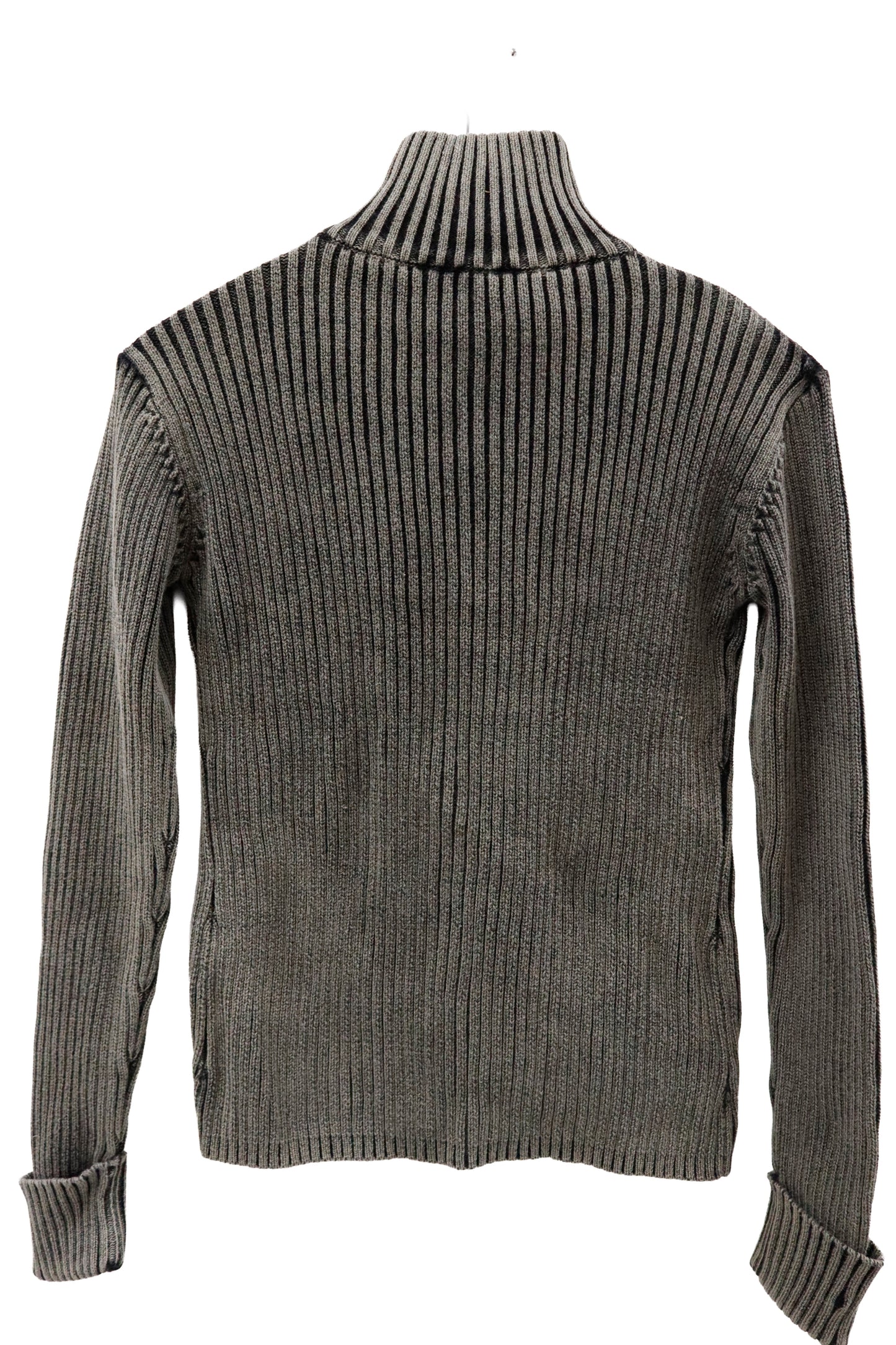 rib knit ZIP tops/U-［2603-002］