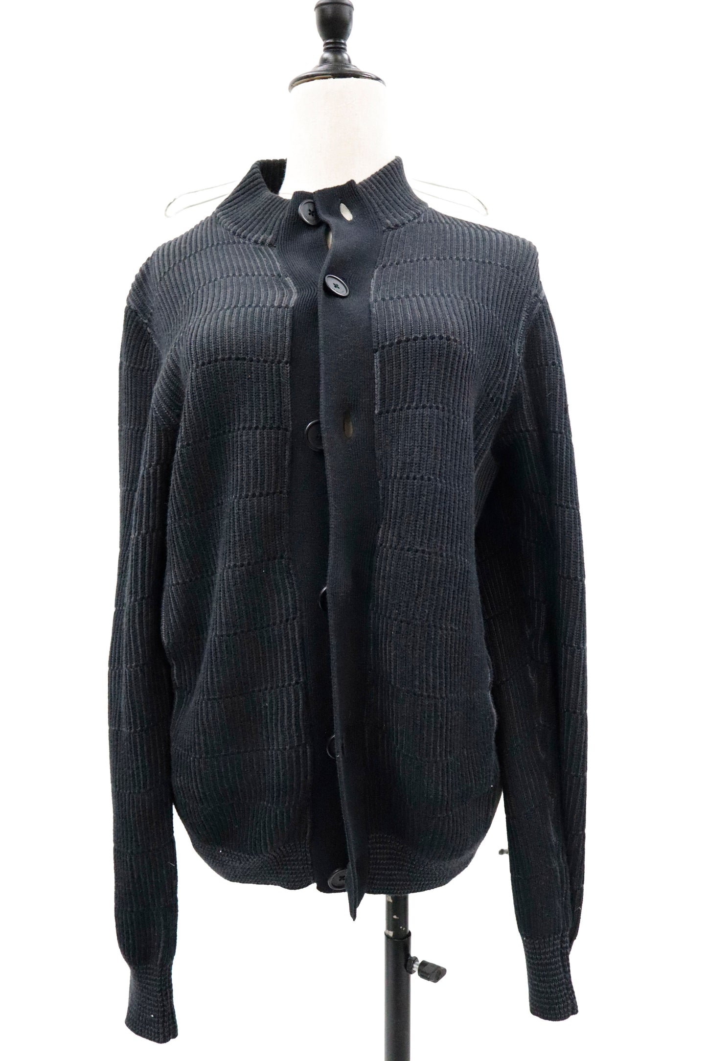rib knit cardigan/U-［2603-001］