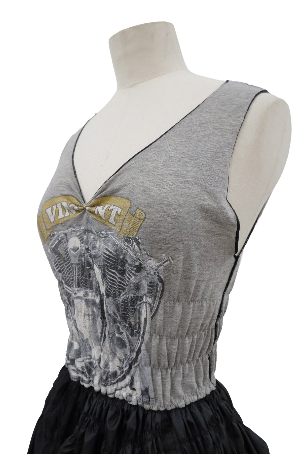 KUSHA KUSHA PLAN/cut saw dress/RM-［2608-043］