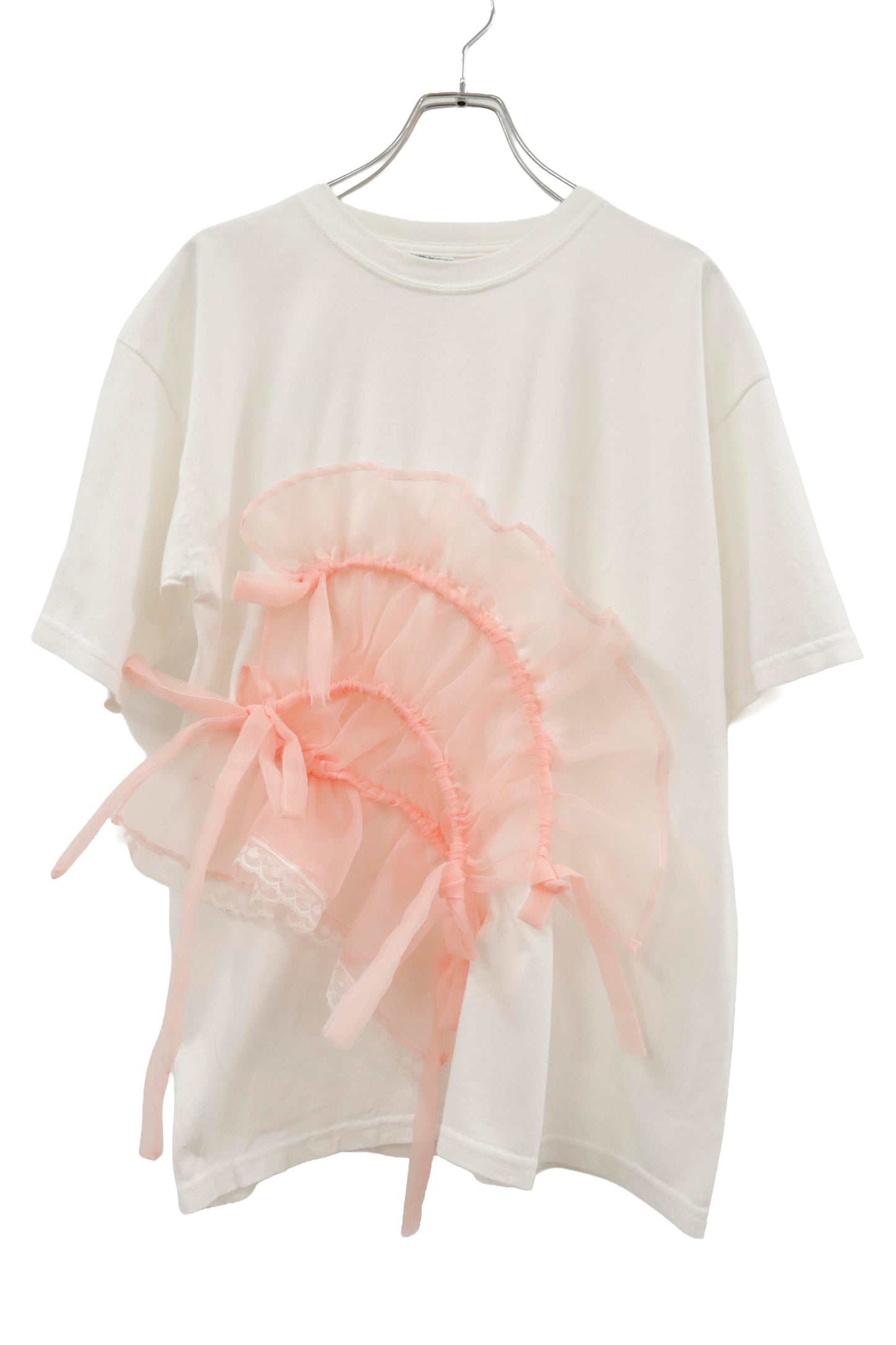 shirring ribbon tee/RM-［2605-029］