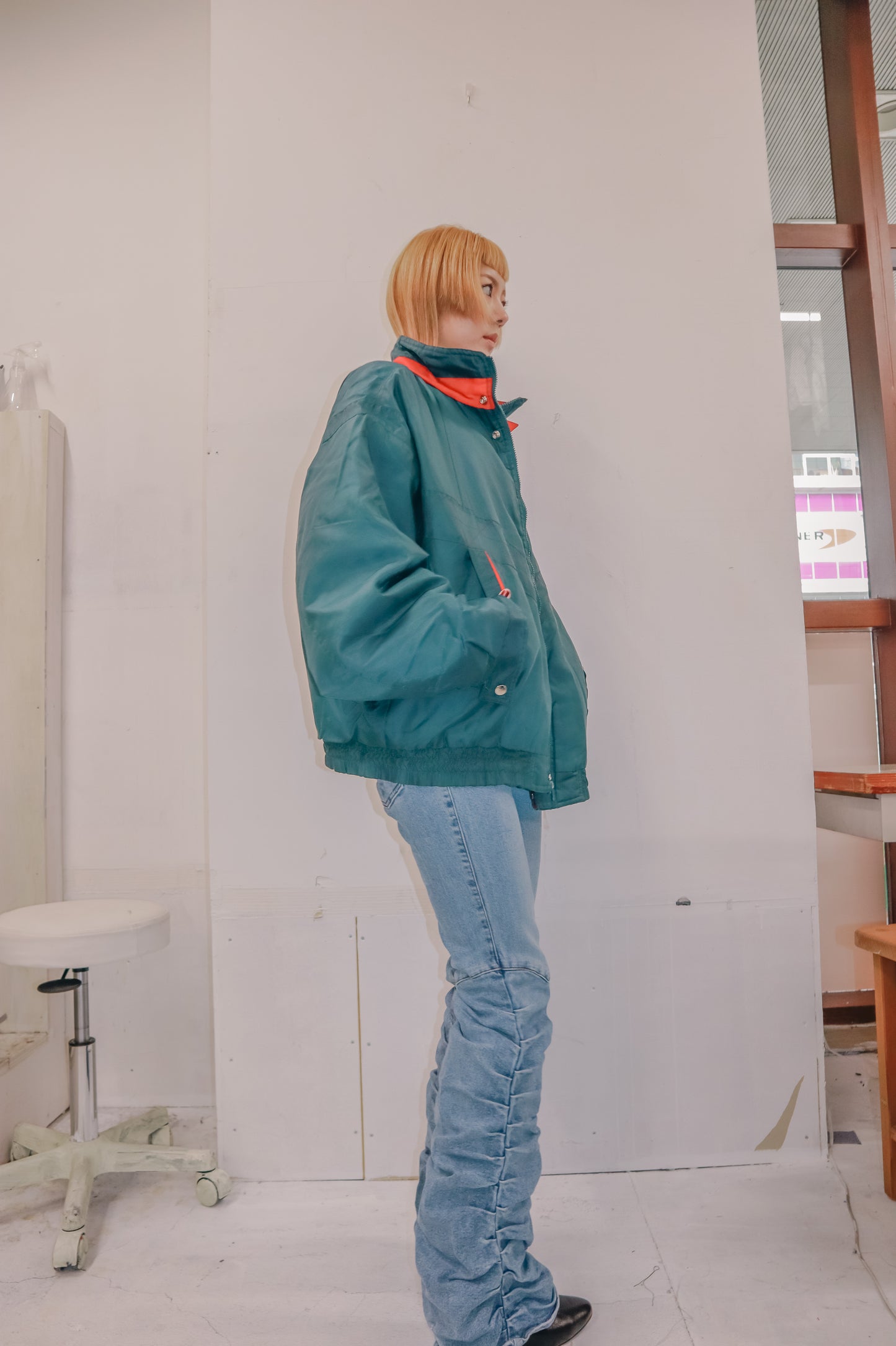 90's N◯KE nylon jacket "bootleg？"/NV-［2511-130］