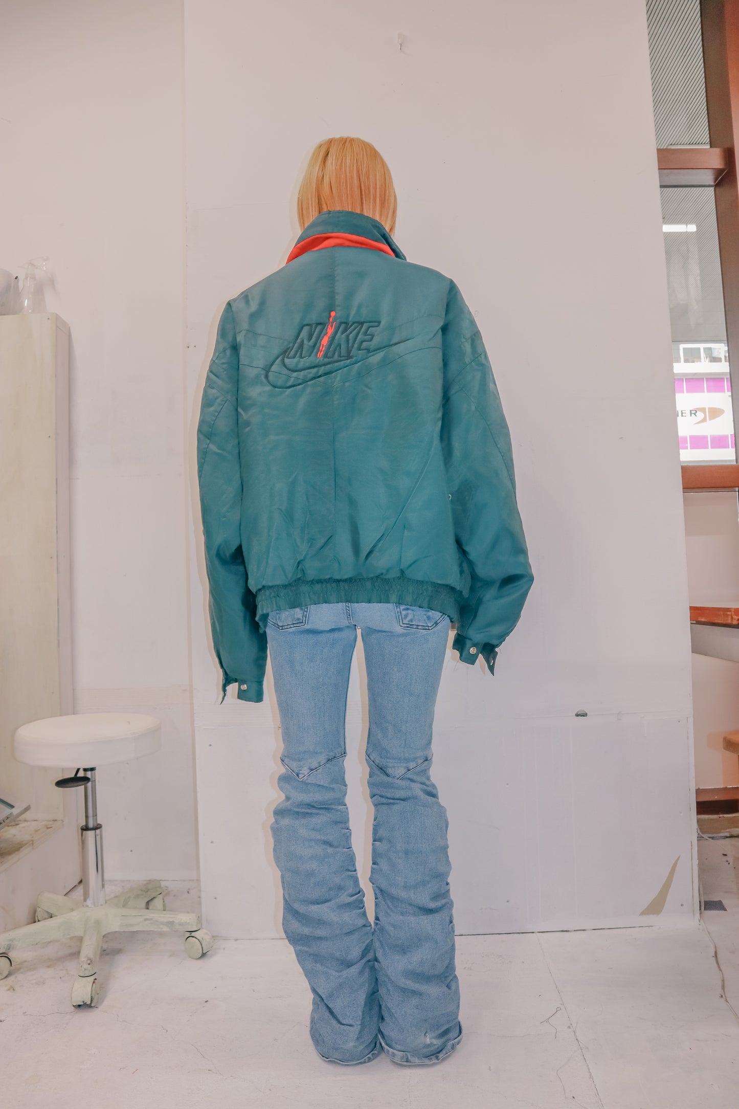 90's N◯KE nylon jacket "bootleg？"/NV-［2511-130］