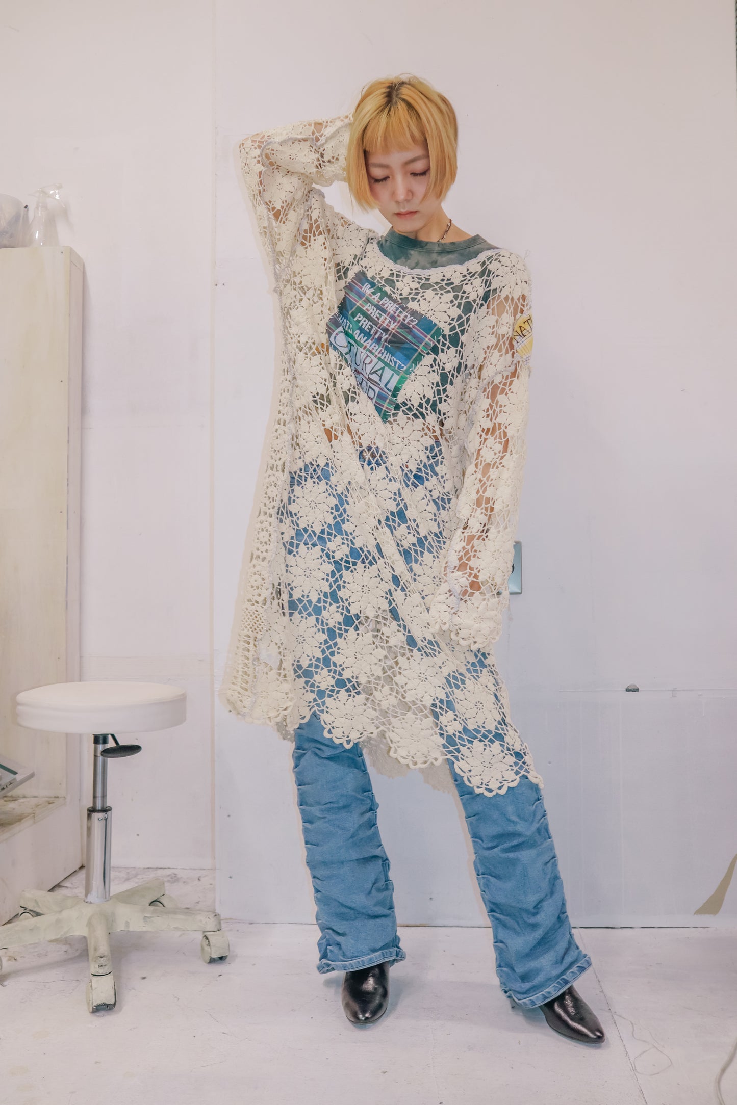 lace punk one-piece RM-［2511-047］