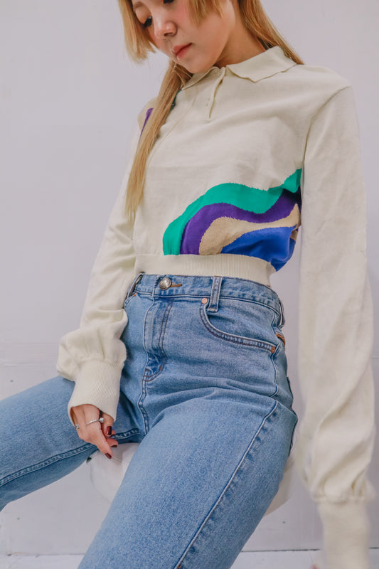 henryneck knit tops/U-［2511-017］