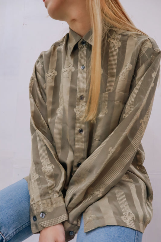 stripe shirt/NV-［2511-065］