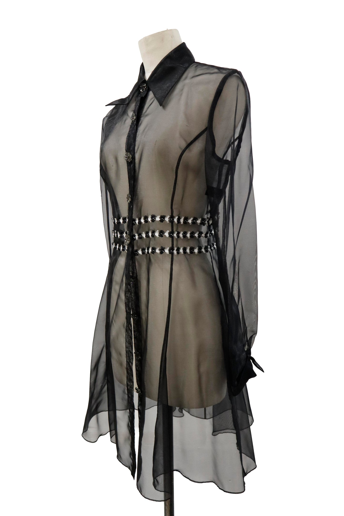 see-through shirt/U-［2605-002］