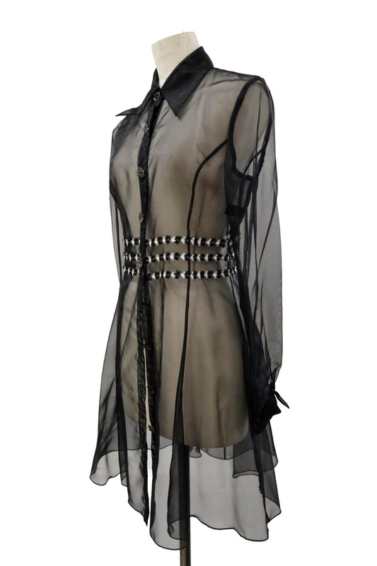 see-through shirt/U-［2605-002］