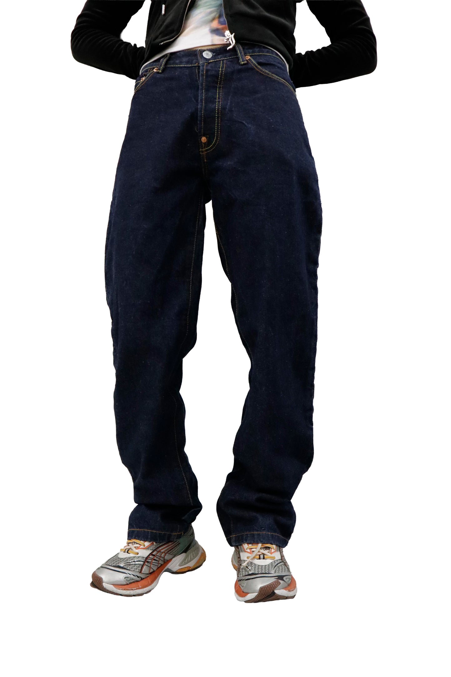 EVISU paint denim pants/U-［2605-004］
