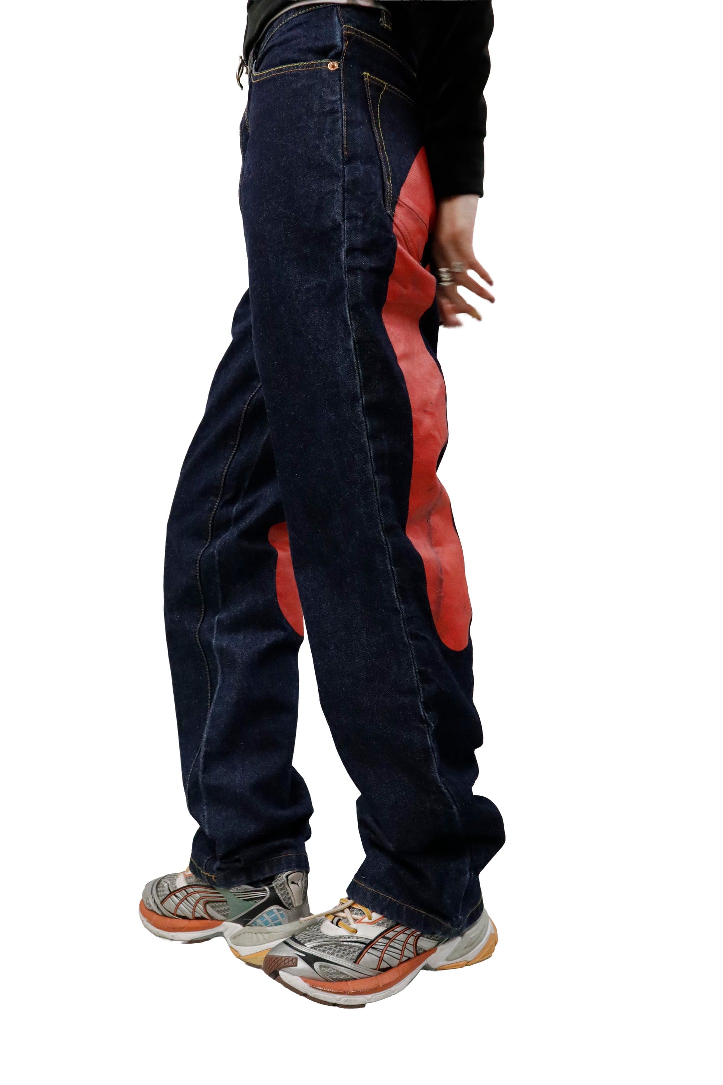 EVISU paint denim pants/U-［2605-004］