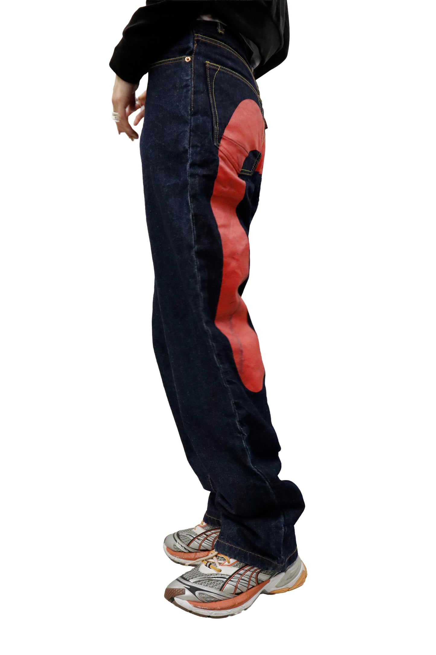 EVISU paint denim pants/U-［2605-004］