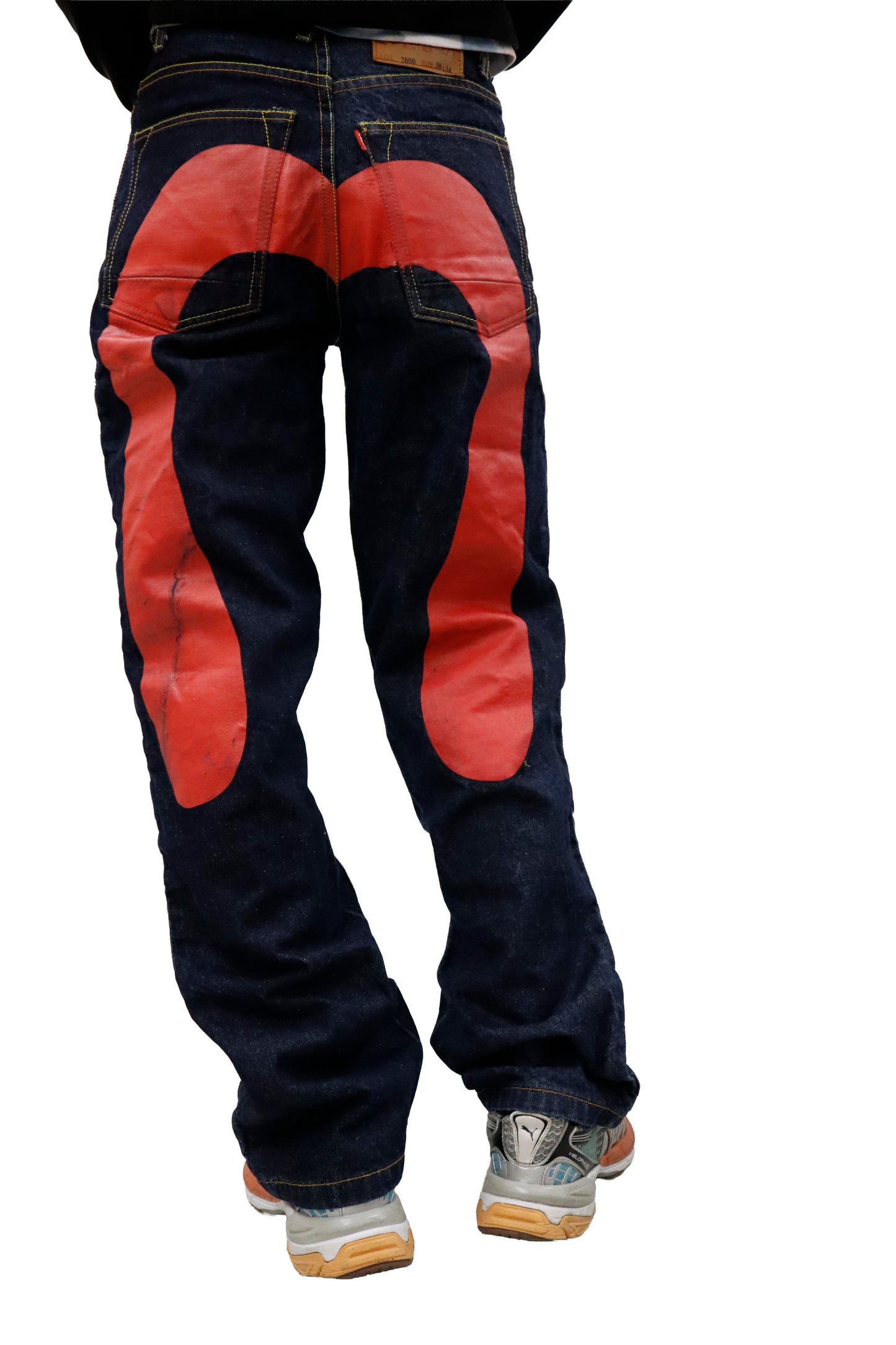 EVISU paint denim pants/U-［2605-004］