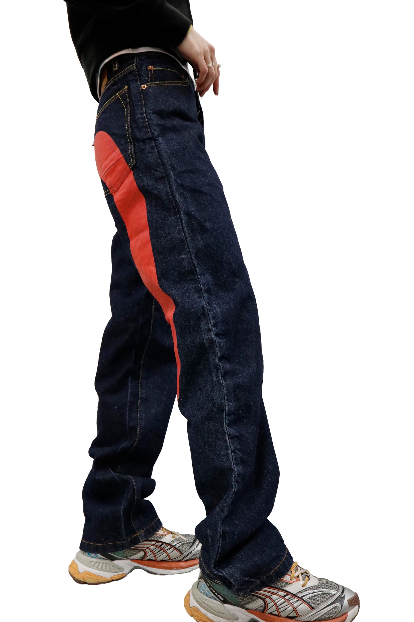 EVISU paint denim pants/U-［2605-004］