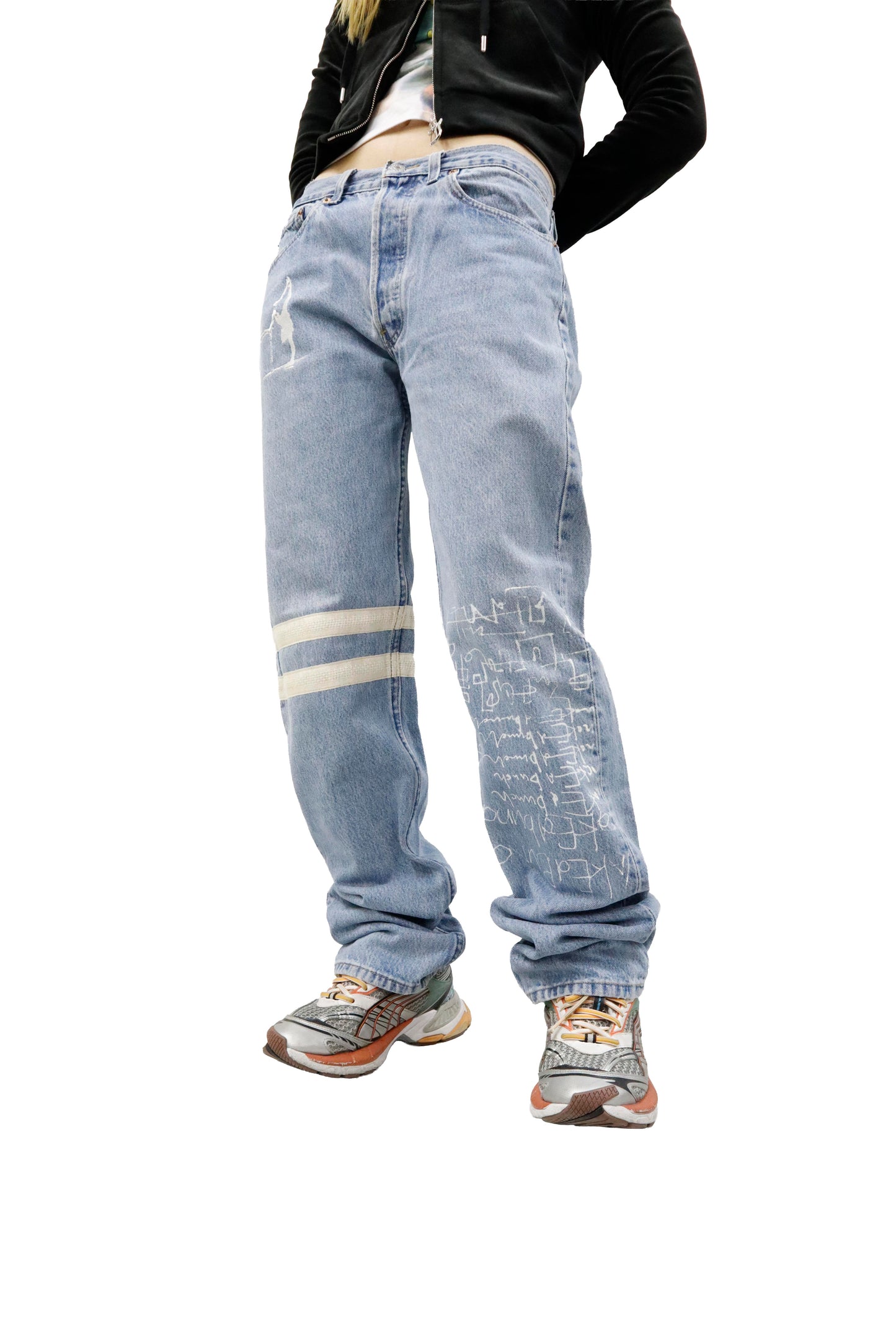 design denim pants/U-［2605-007］