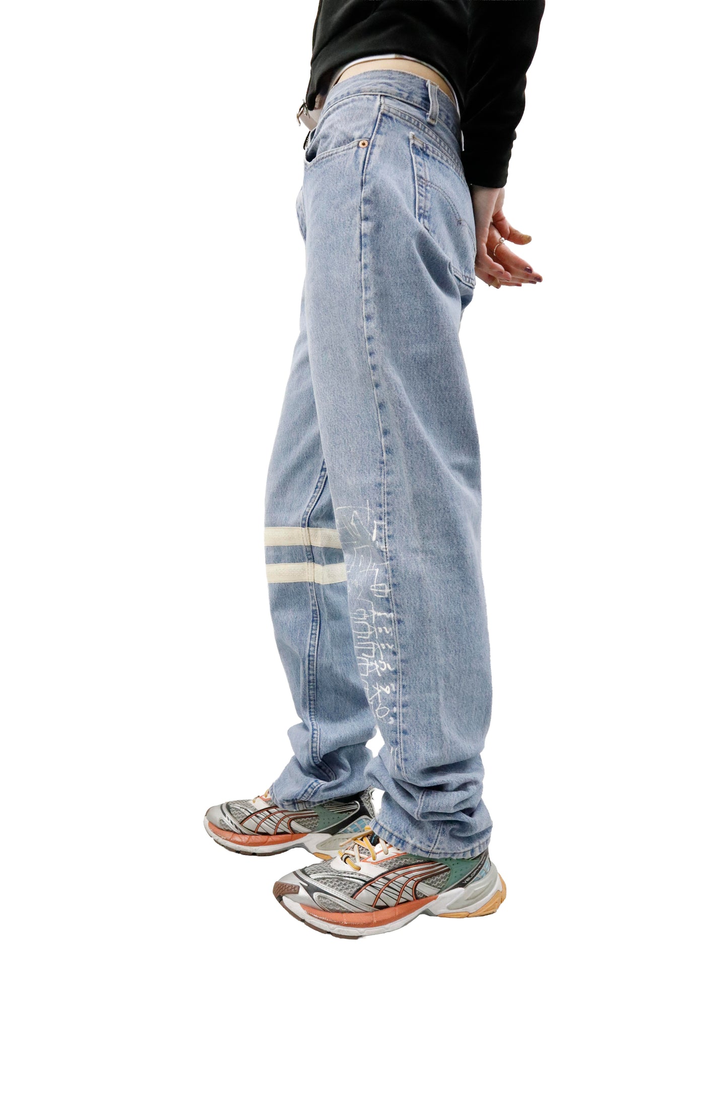 design denim pants/U-［2605-007］