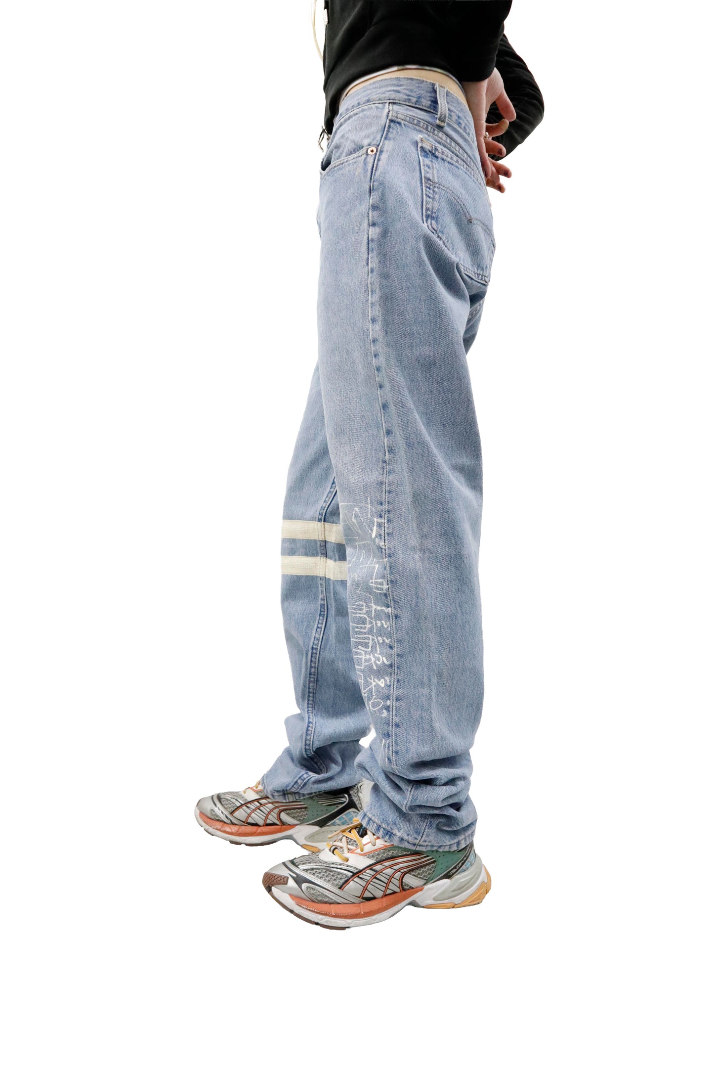 design denim pants/U-［2605-007］