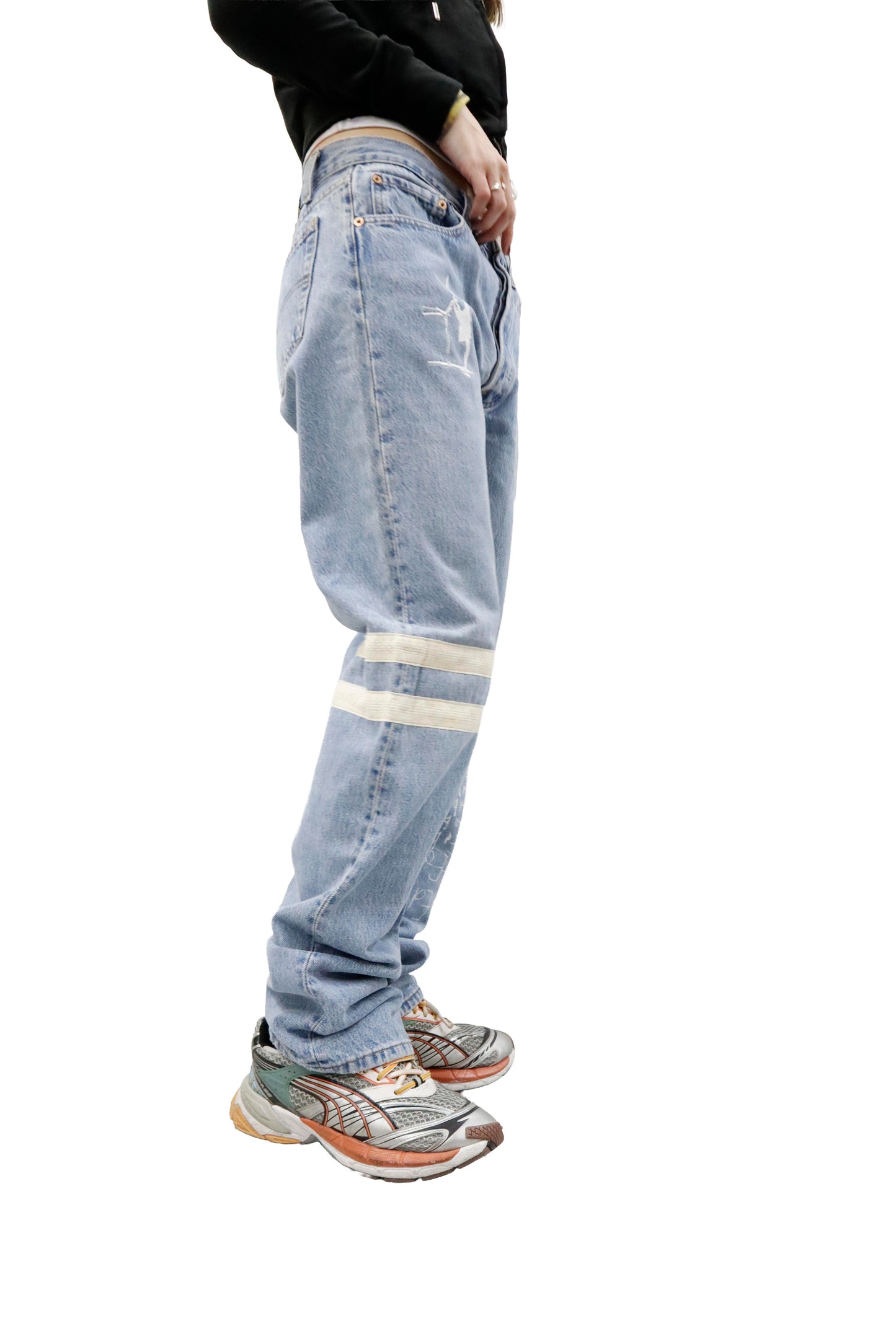 design denim pants/U-［2605-007］