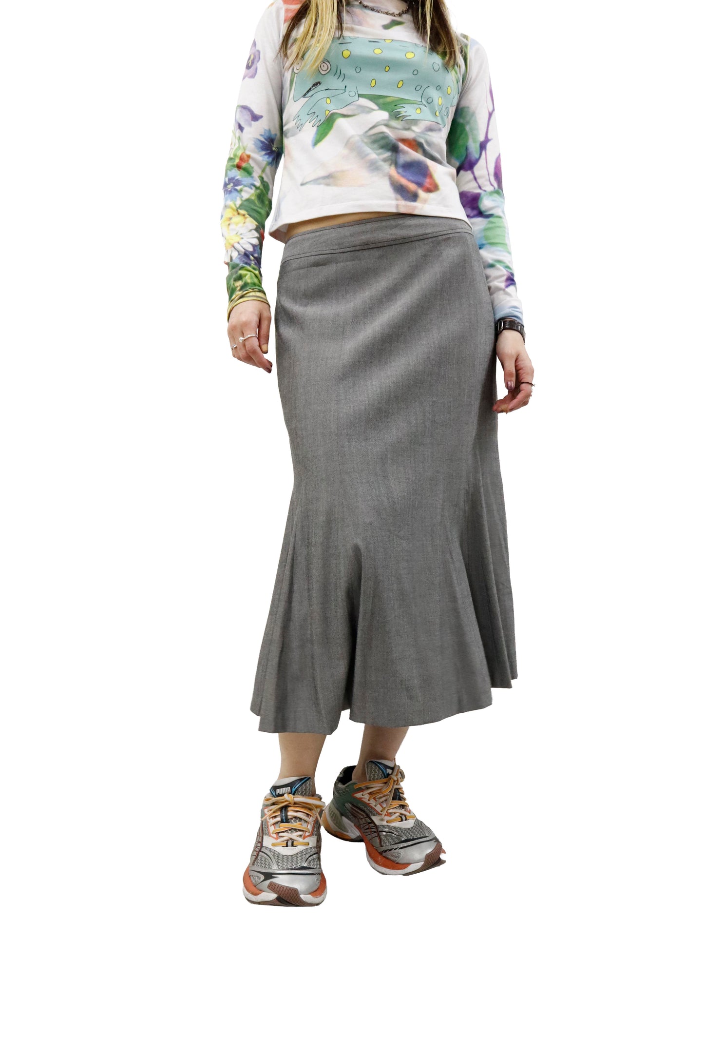 mermaid line skirt/U-［2605-008］