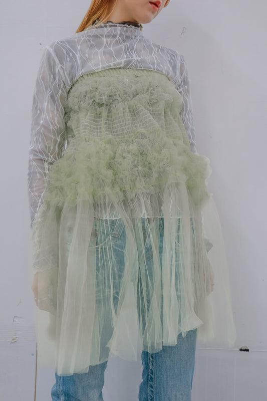 shirring skirt or dress / RM-［2513-014］