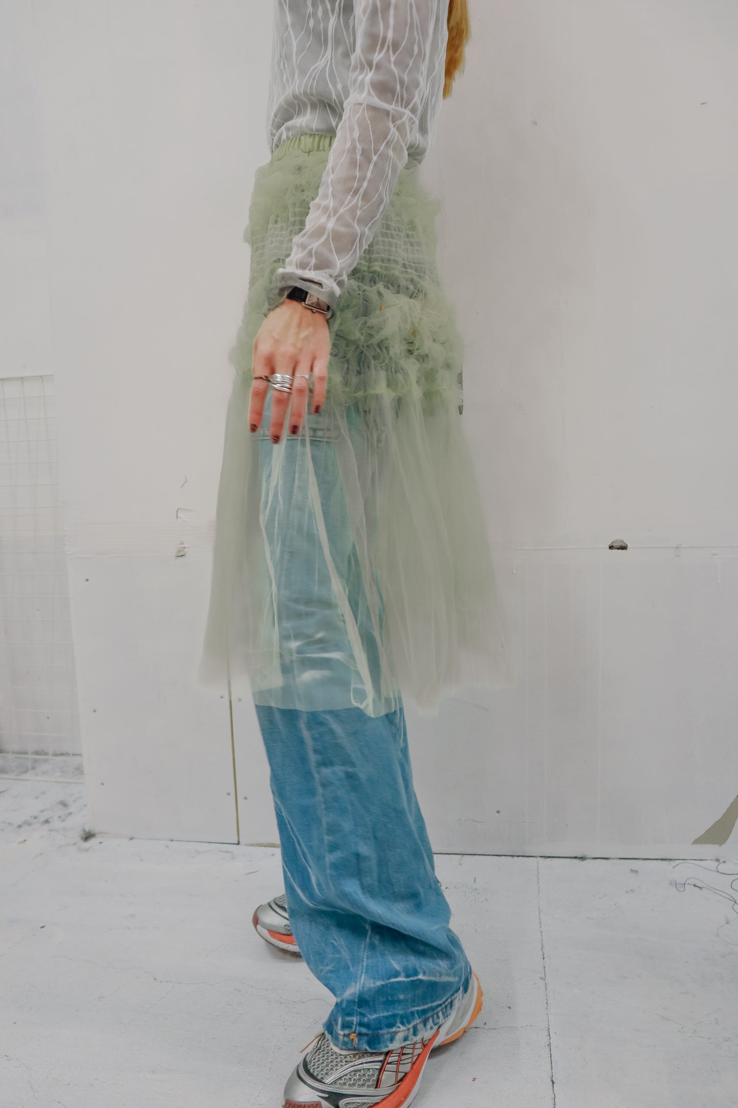 shirring skirt or dress / RM-［2513-014］