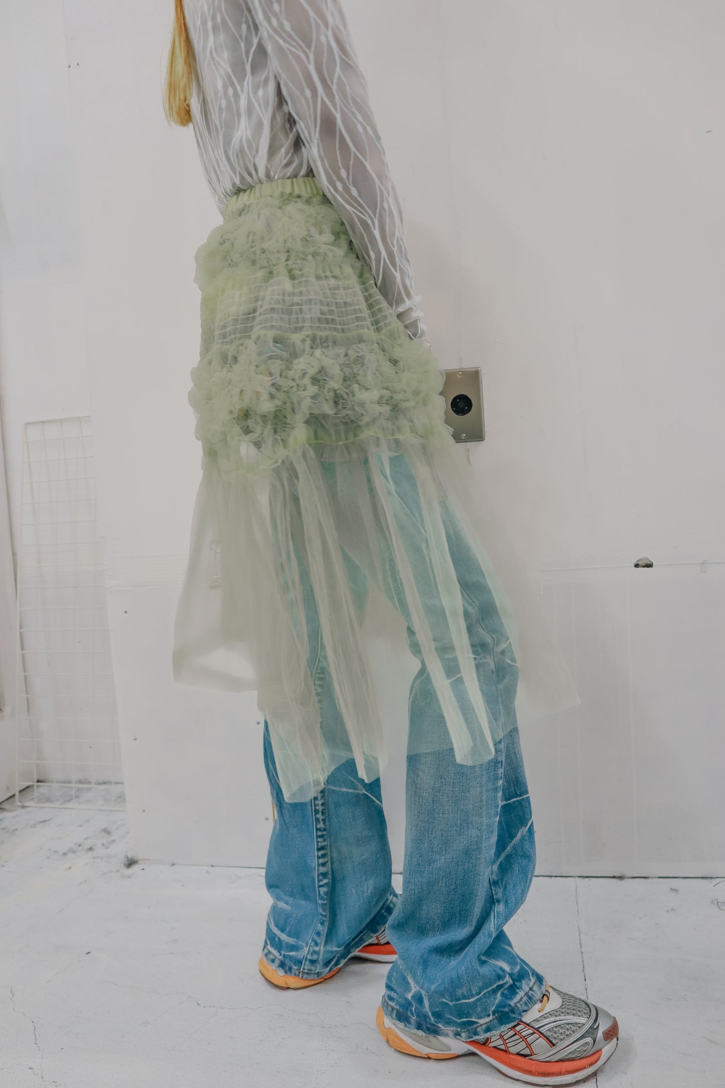 shirring skirt or dress / RM-［2513-014］