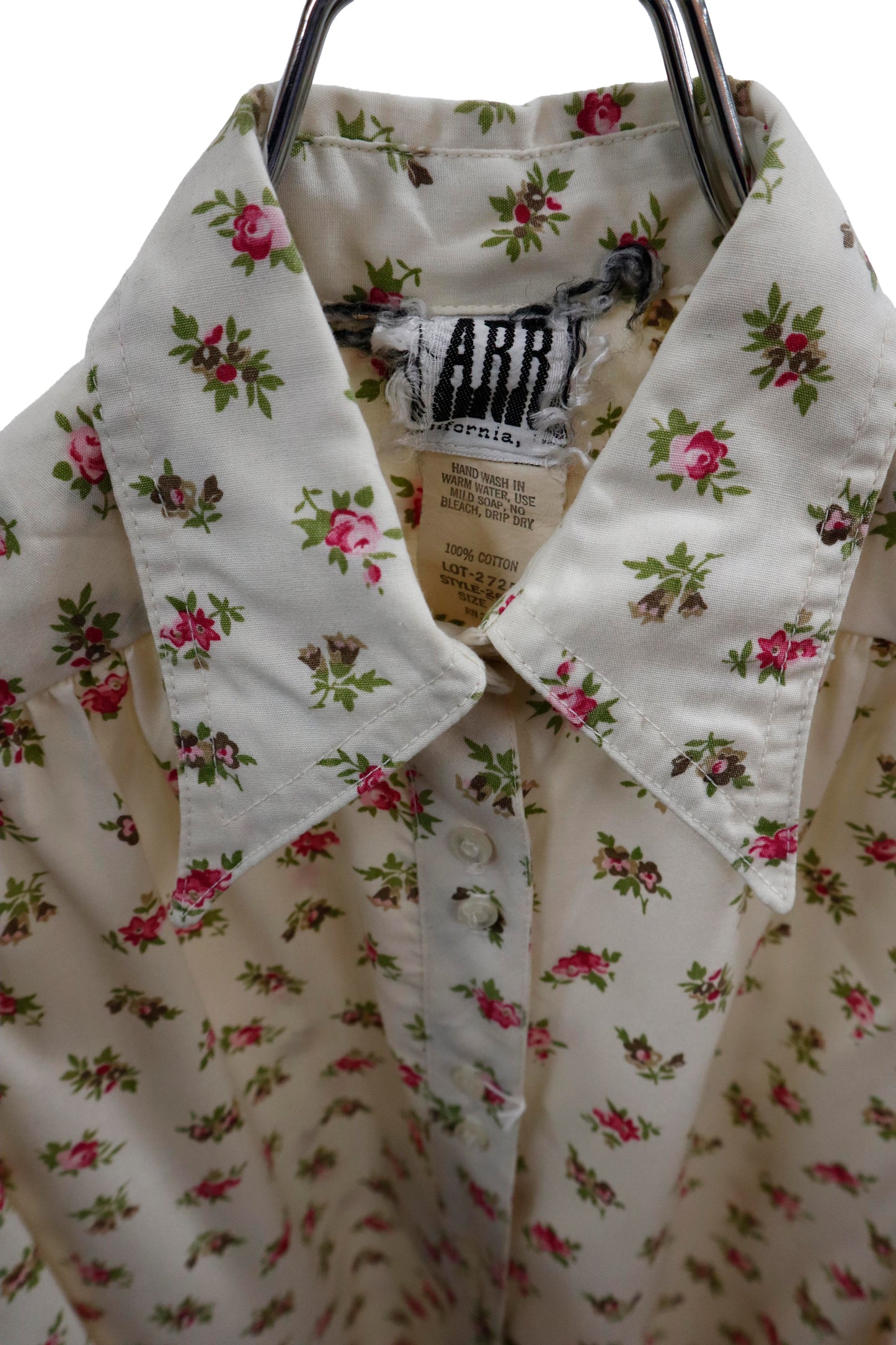 flower print shit/U-［2605-016］