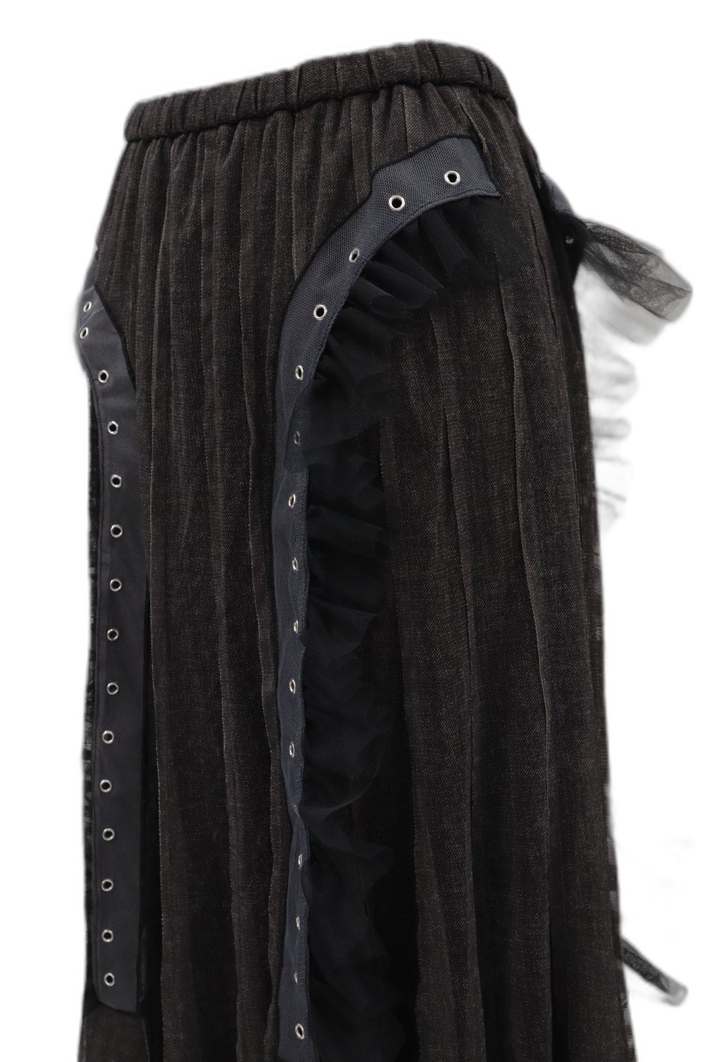 lace up skirt/RM-［2605-061］