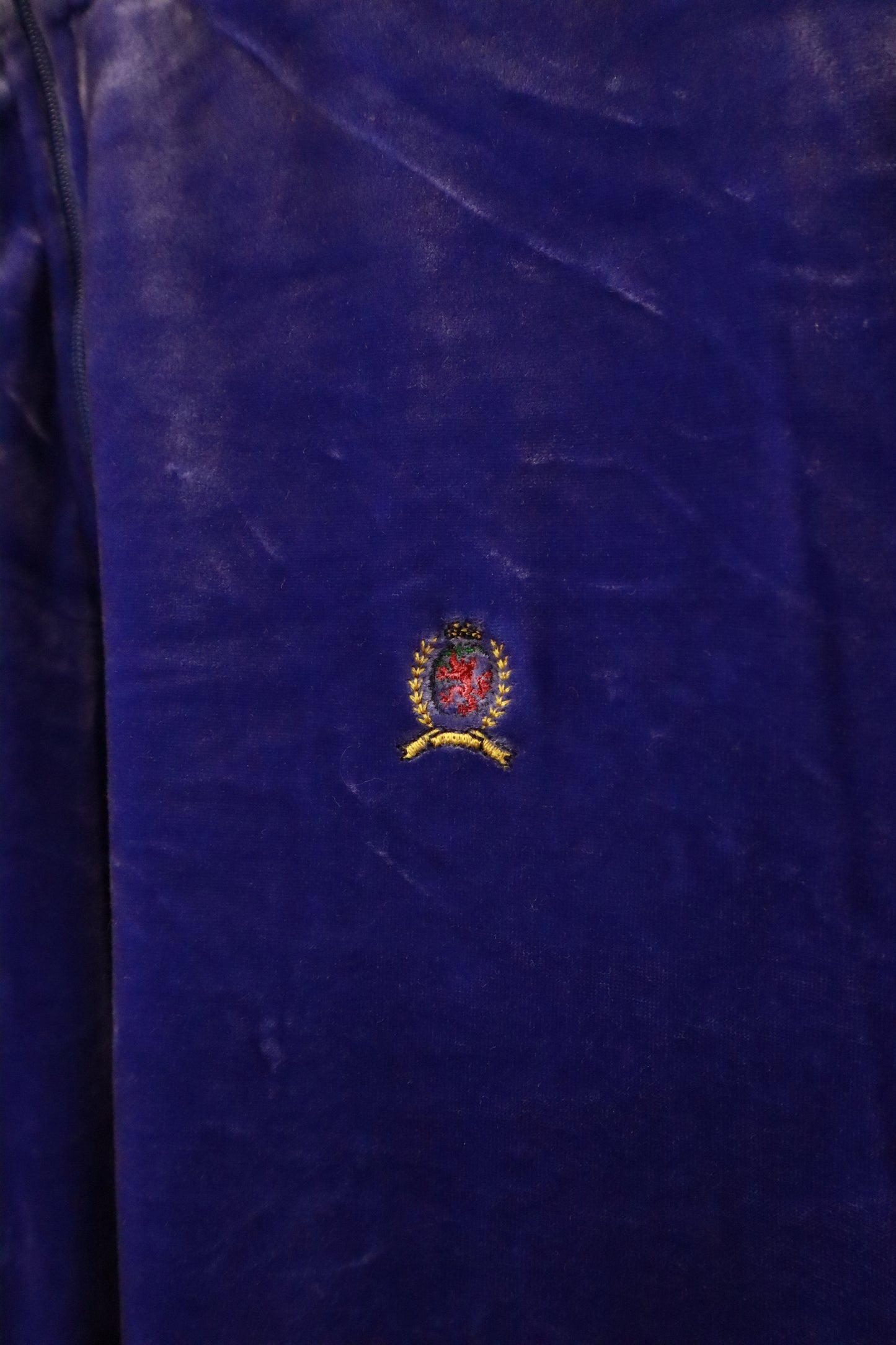 90's TOMMY HILFIGER velor tops /NV-［2601-041］