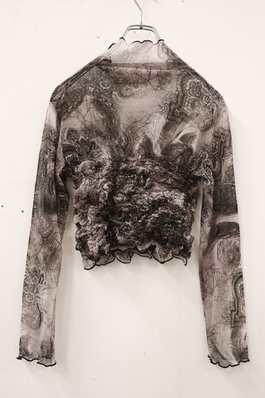 KUSHAKUSHA PLAN-see-through-tops /RM-［2601-010］