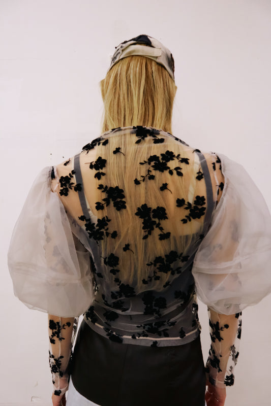 skin puff tops/RM-［2511-024］