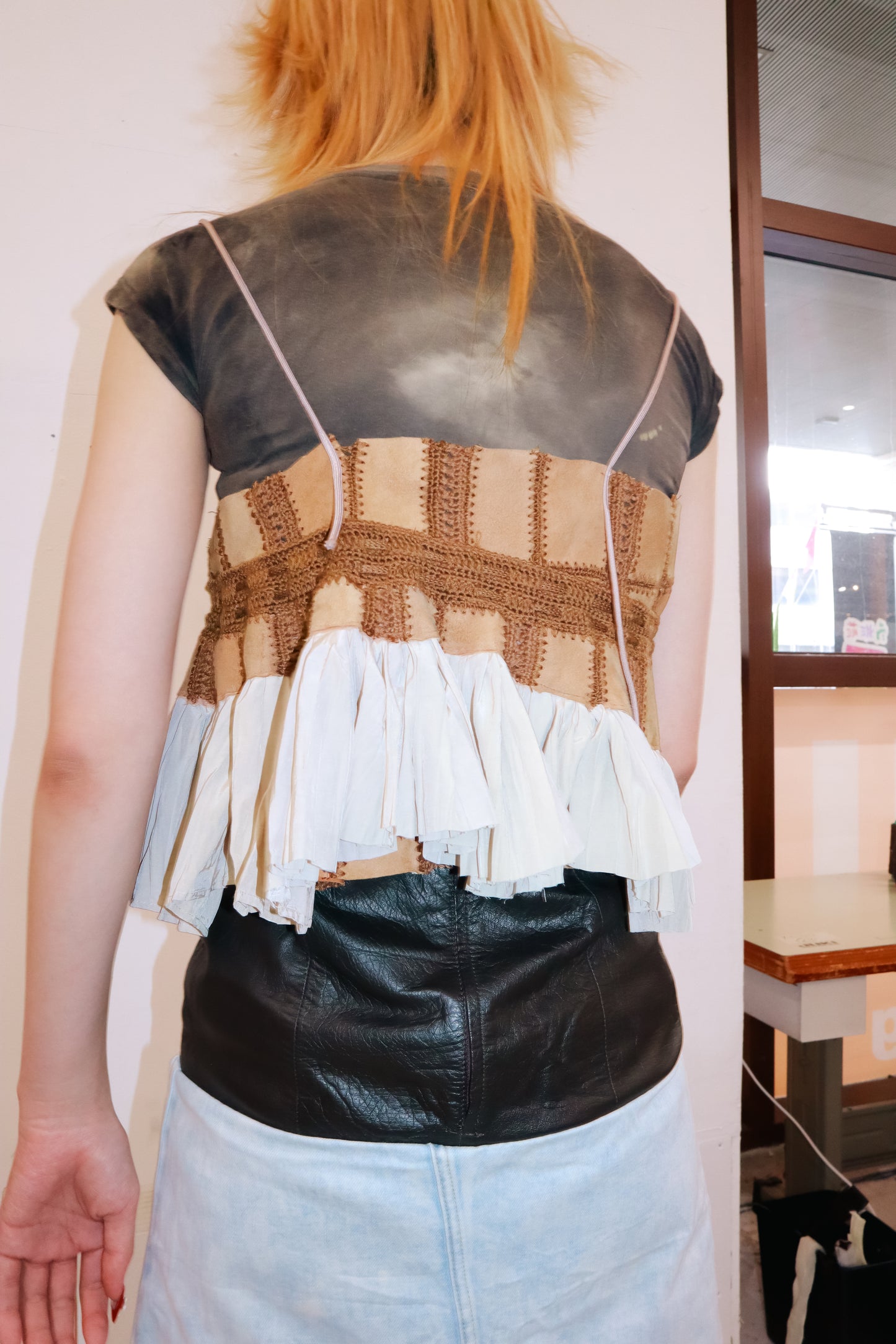 lether bustier/RM-［2511-012］