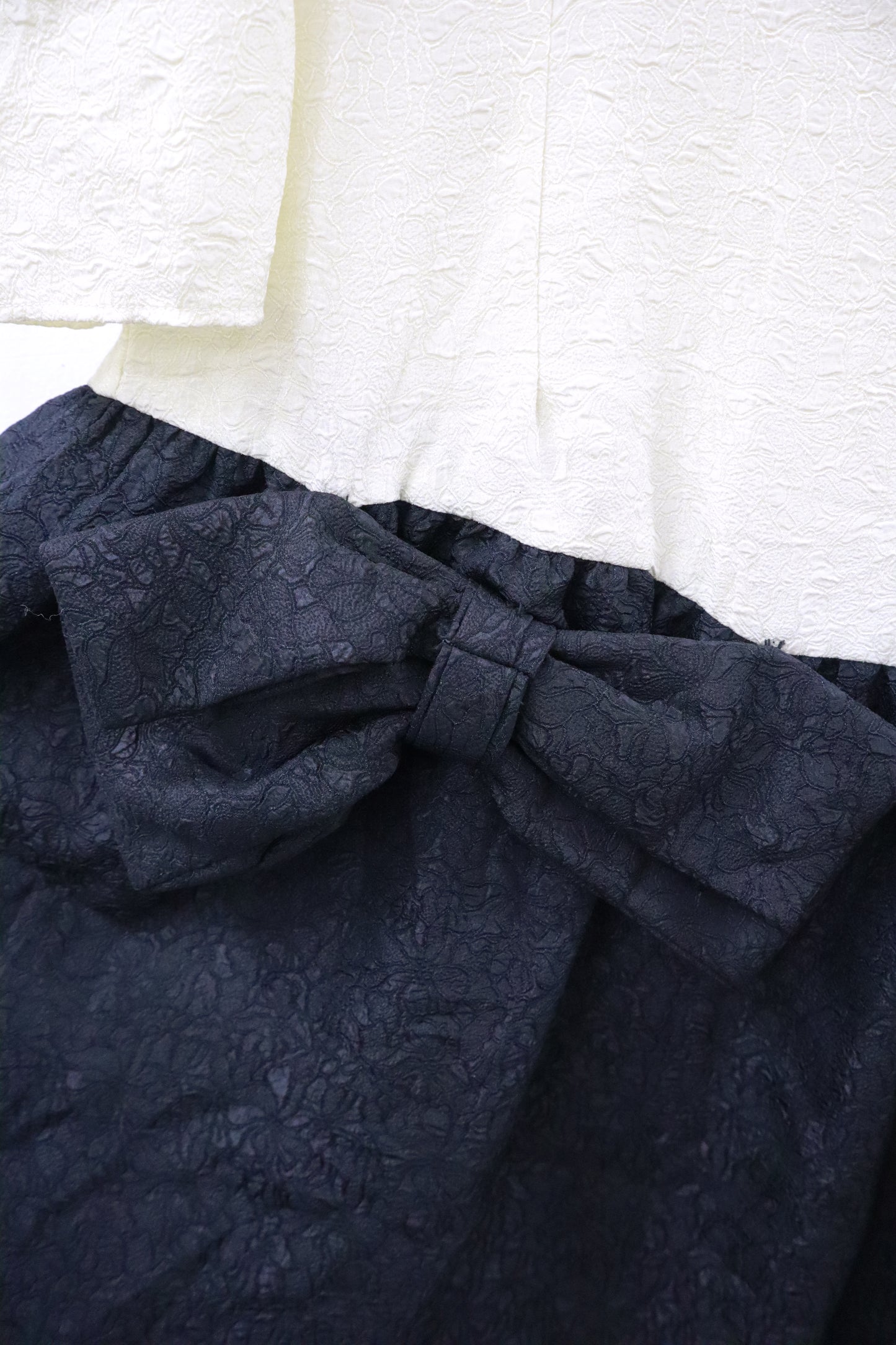 90's ribbon Appliqué dress/NV-［2511-057］