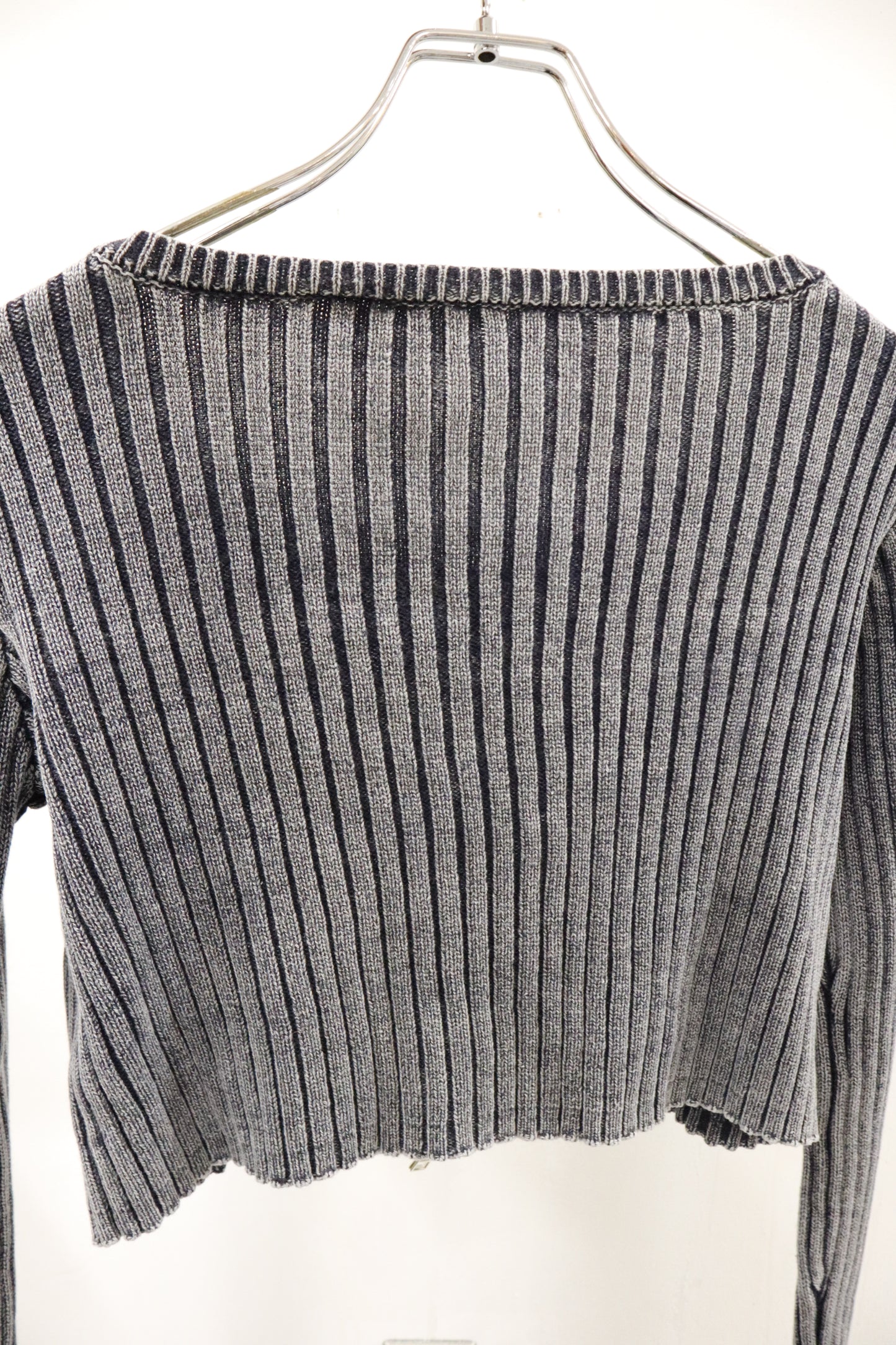 rib knit double ZIP/U-［2603-008］