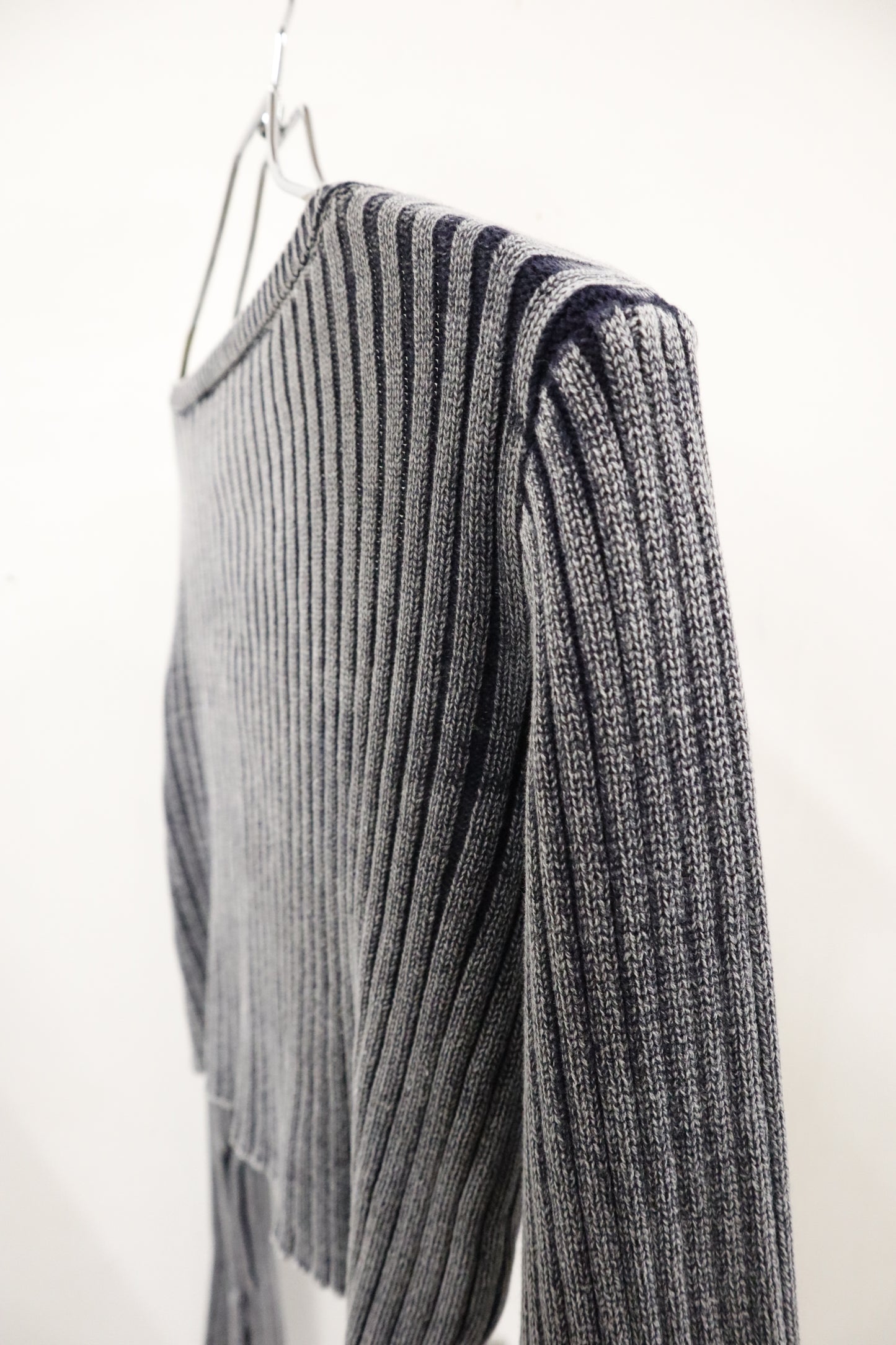rib knit double ZIP/U-［2603-008］
