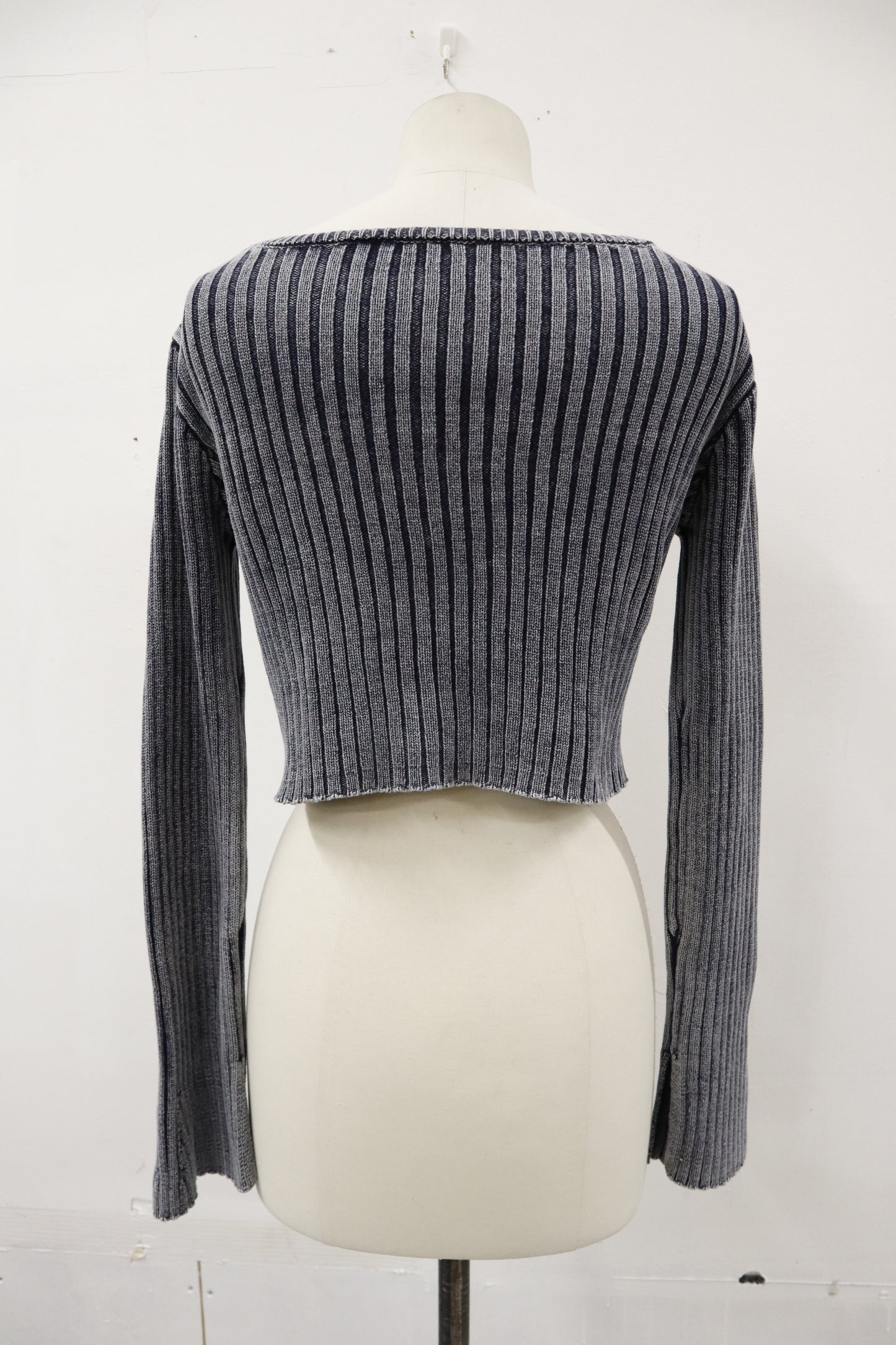 rib knit double ZIP/U-［2603-008］