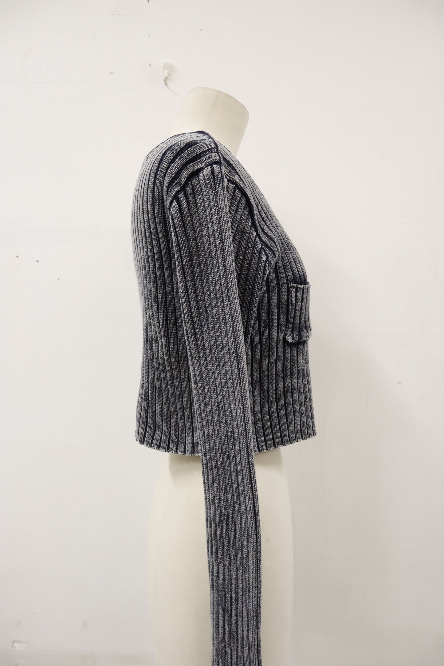 rib knit double ZIP/U-［2603-008］