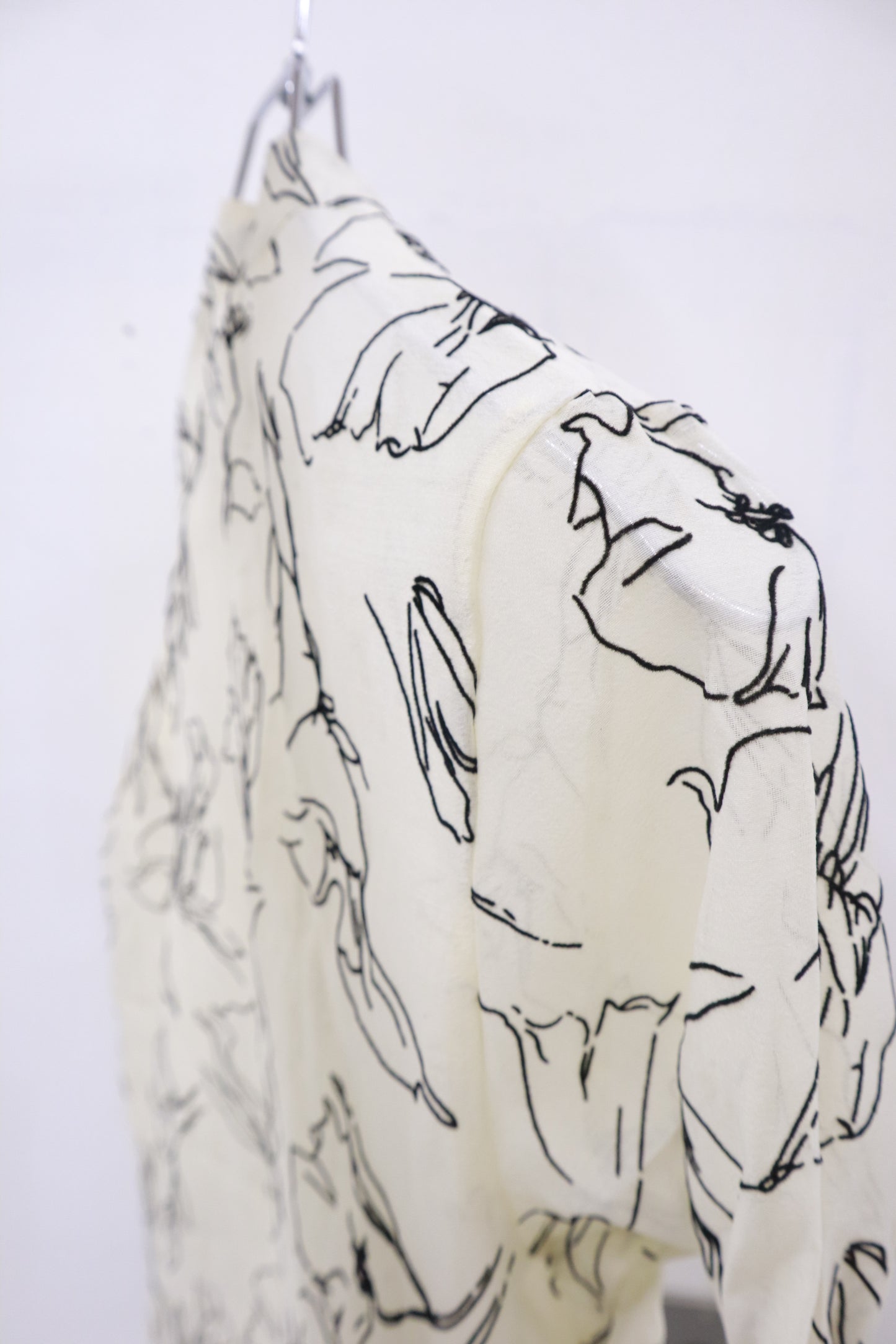 see-through blouse/U-［2511-020］