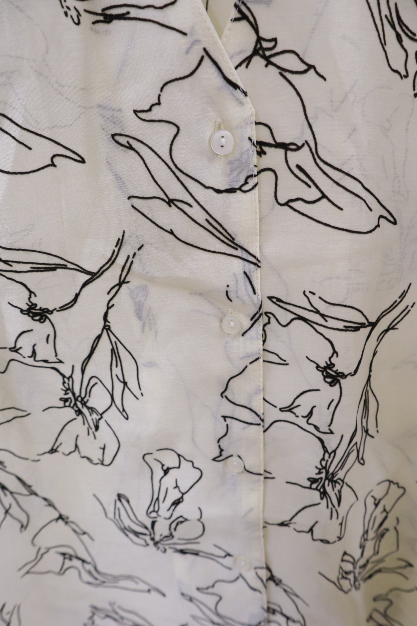 see-through blouse/U-［2511-020］