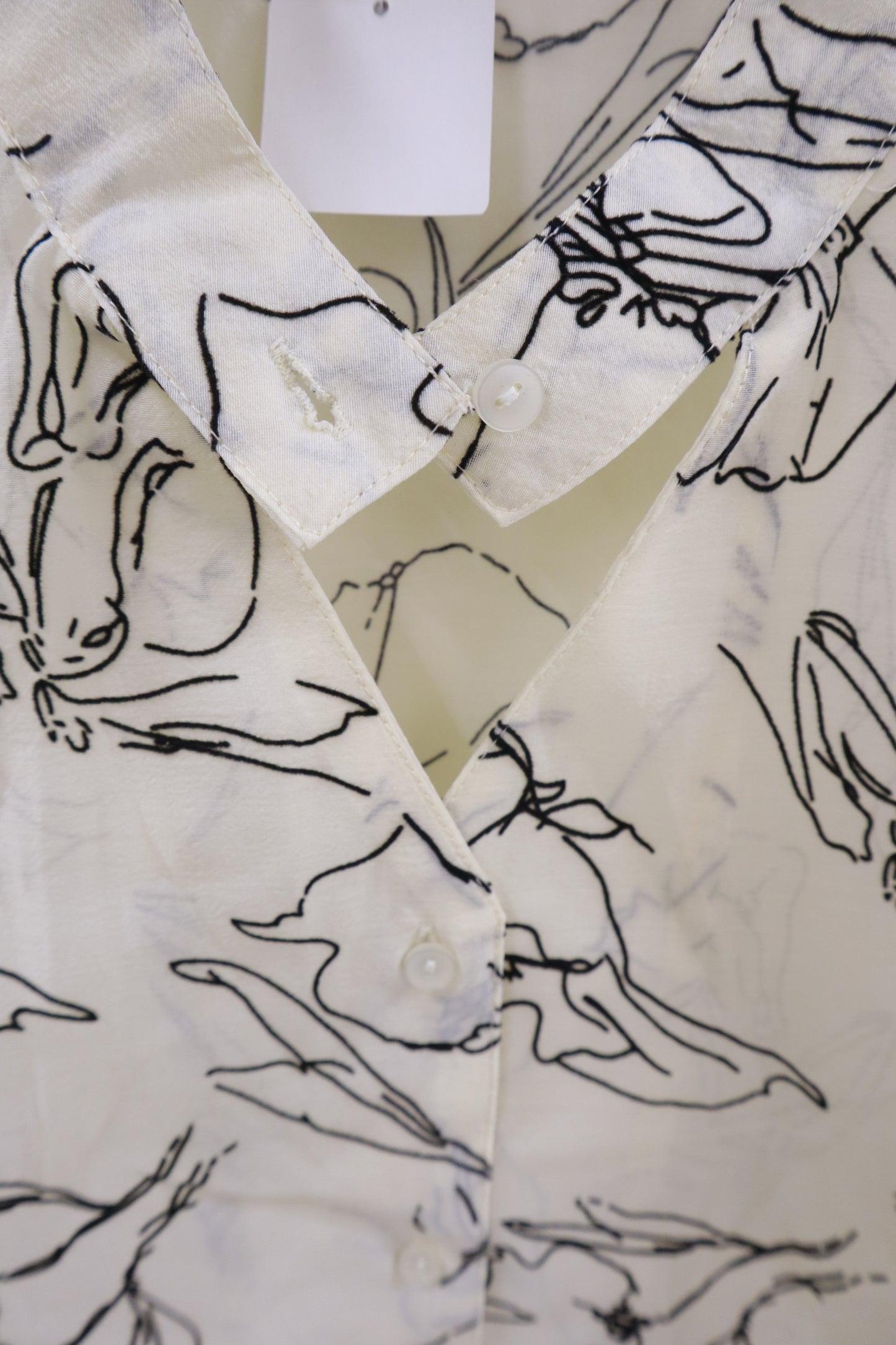 see-through blouse/U-［2511-020］