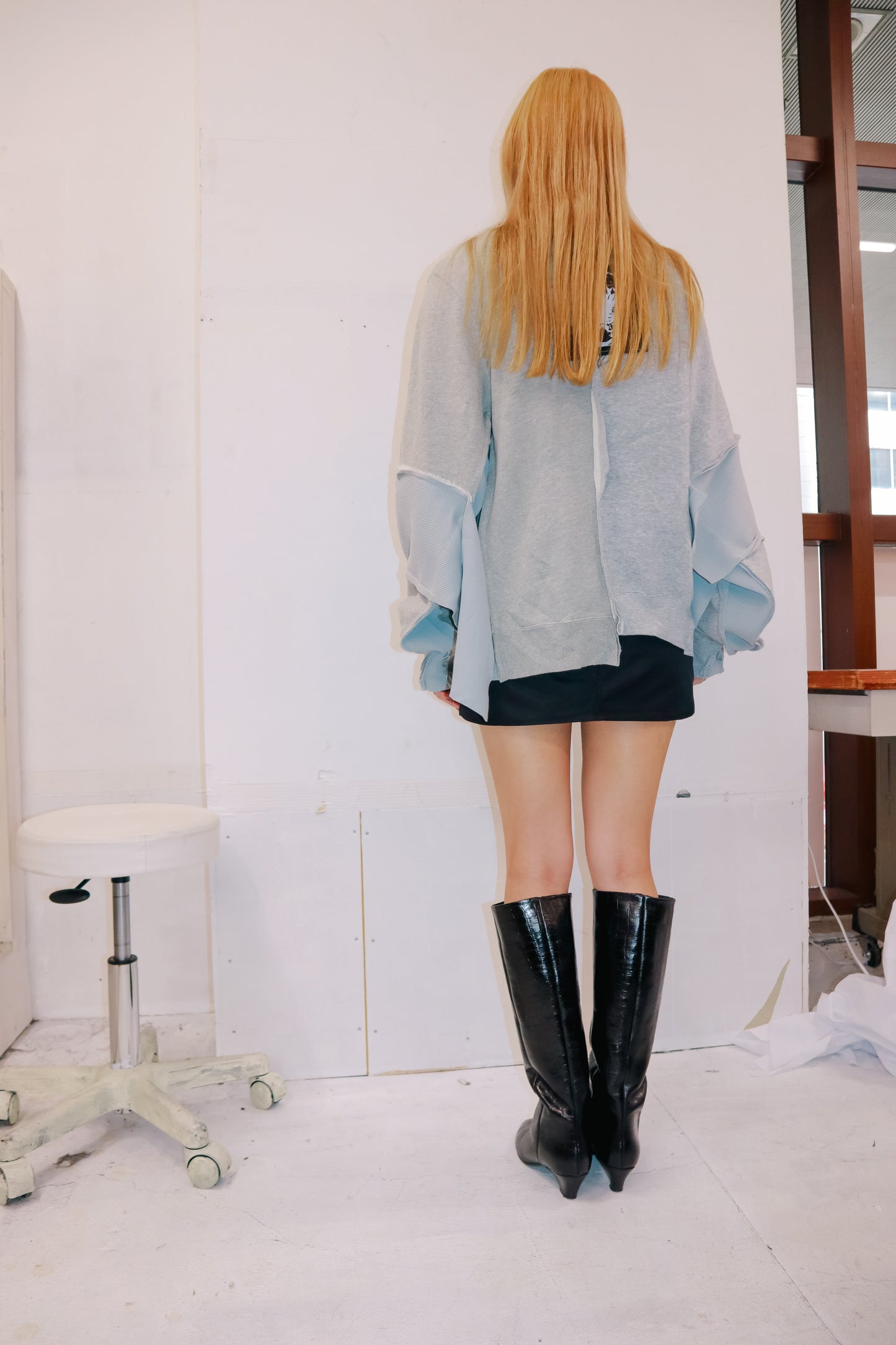patchwork sweatshirt/RM-［2511-007］
