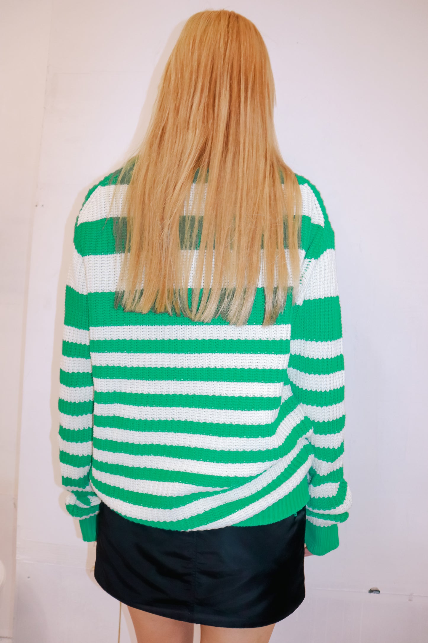 border knit tops/NV-［2511-112］