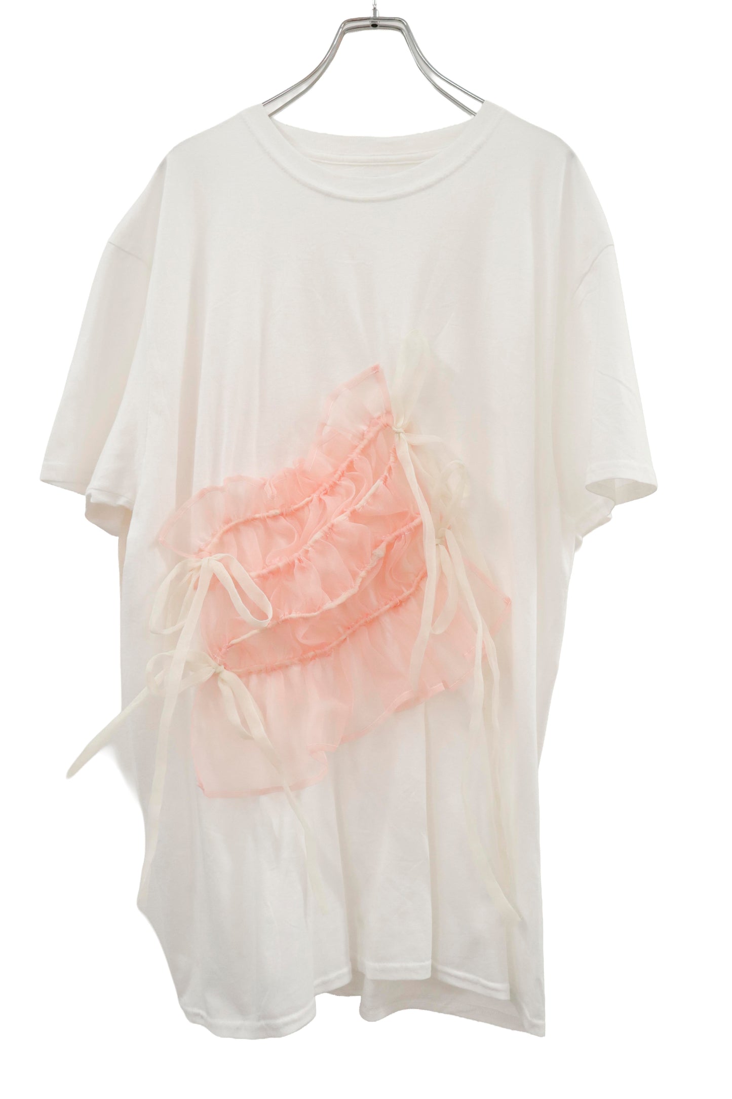 shirring ribbon tee/RM-［2605-030］