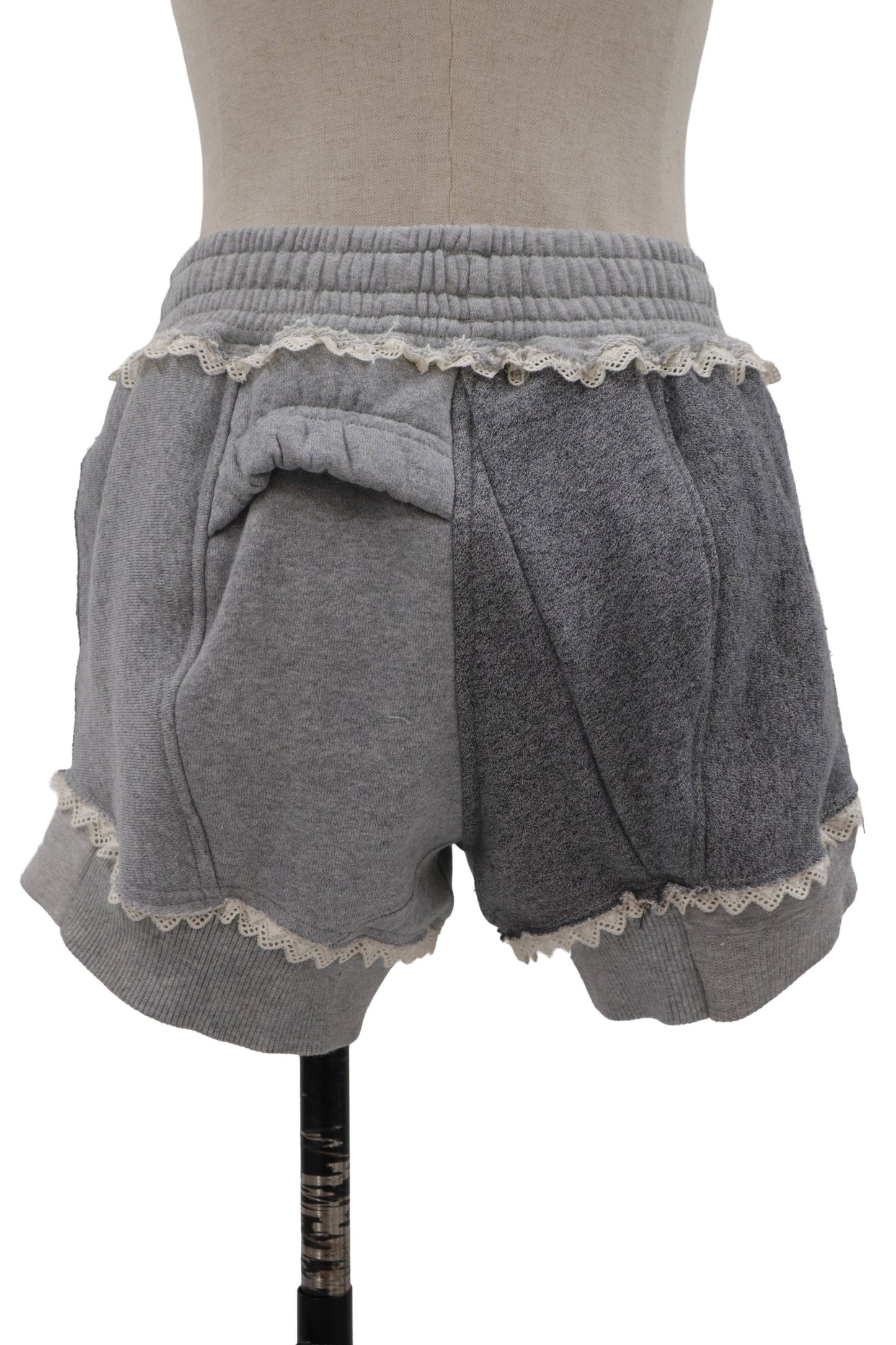 lace sweat shorts/RM-［2606-034］