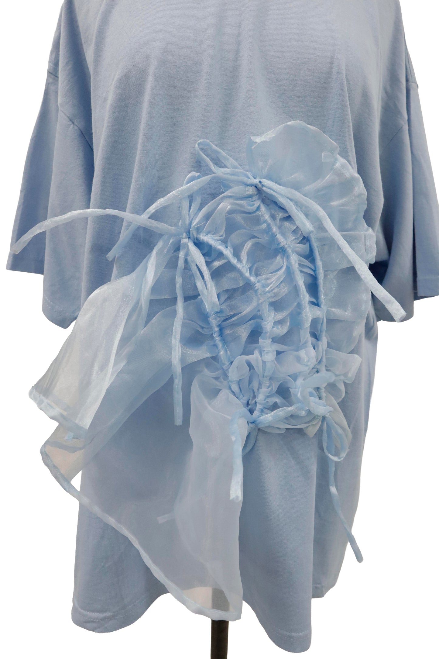 shirring ribbon tee/RM-［2605-031］